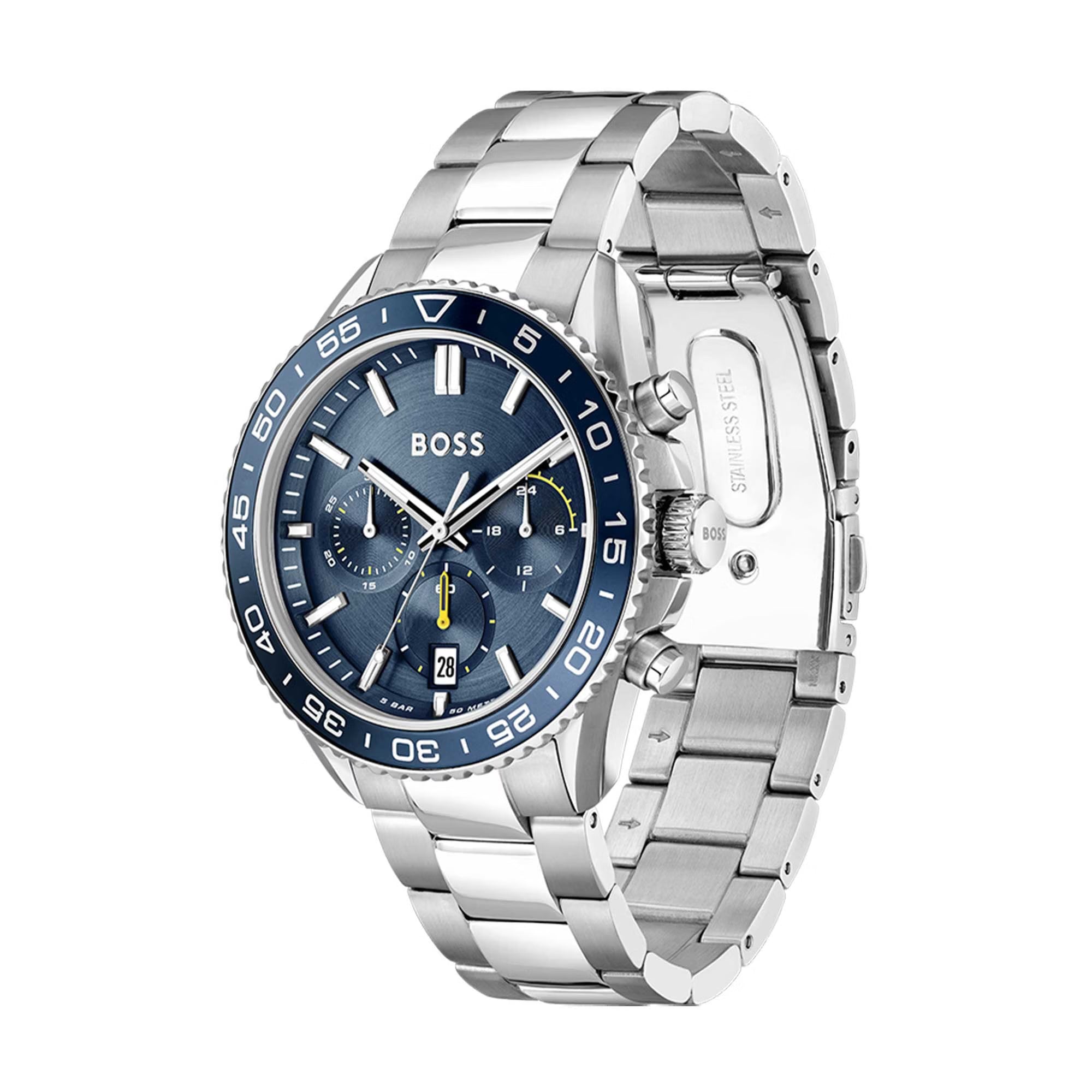 BOSS 1514143 Runner Men's Blue Chronograph Stainless Steel Watch