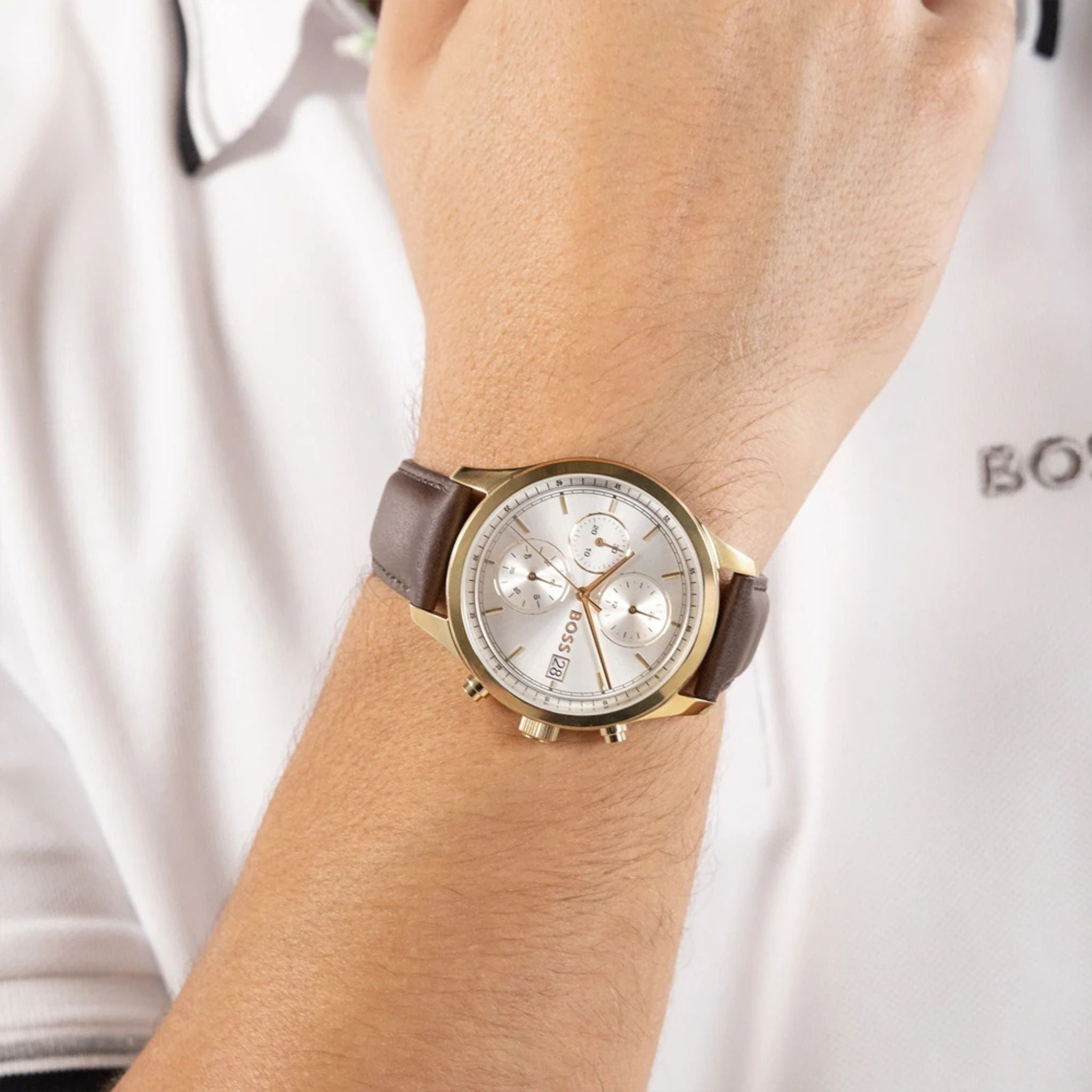 Hugo Boss Stratus Chronograph Brown Leather 1514327