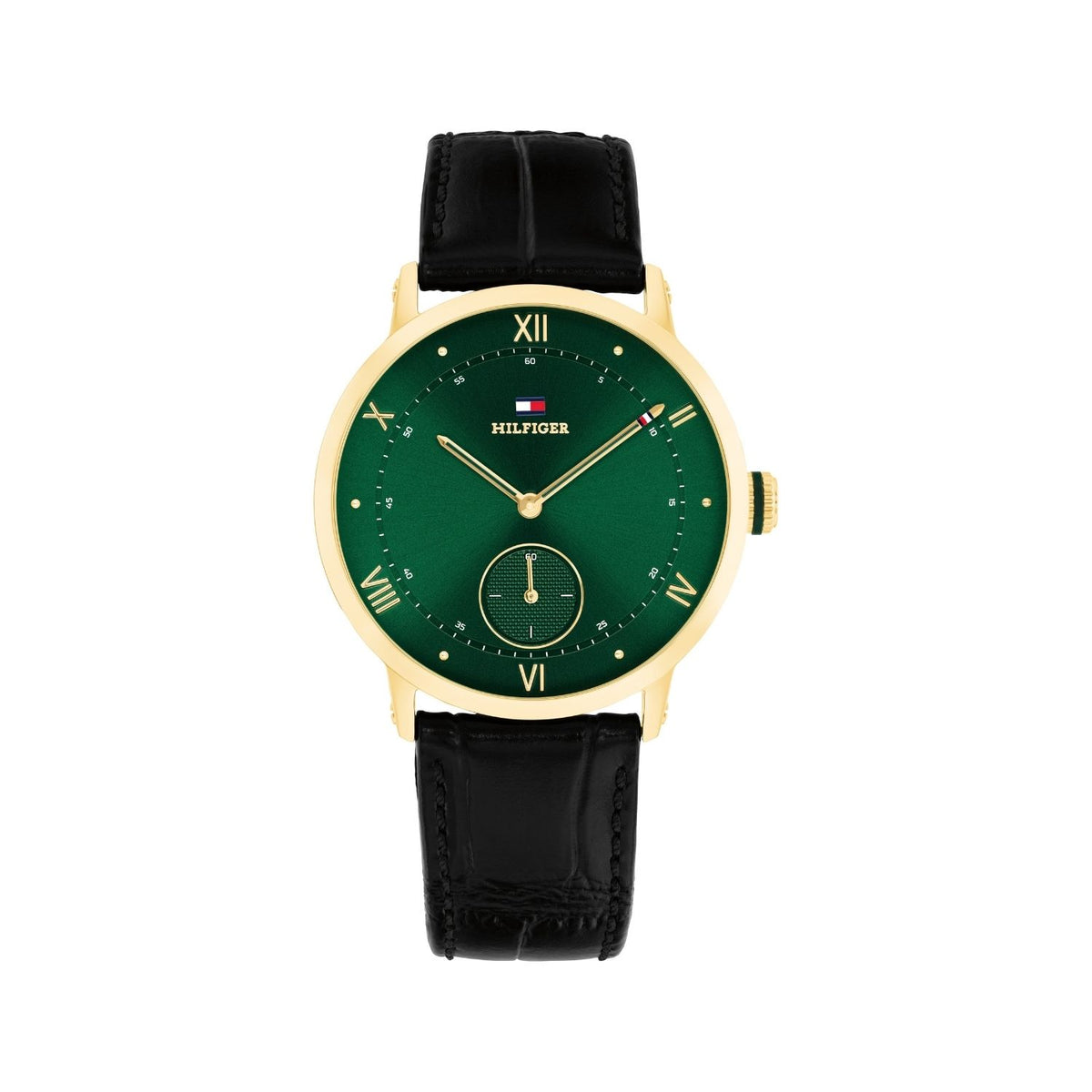 Tommy Hilfiger TH-Oxford Black Leather, Green 1710801