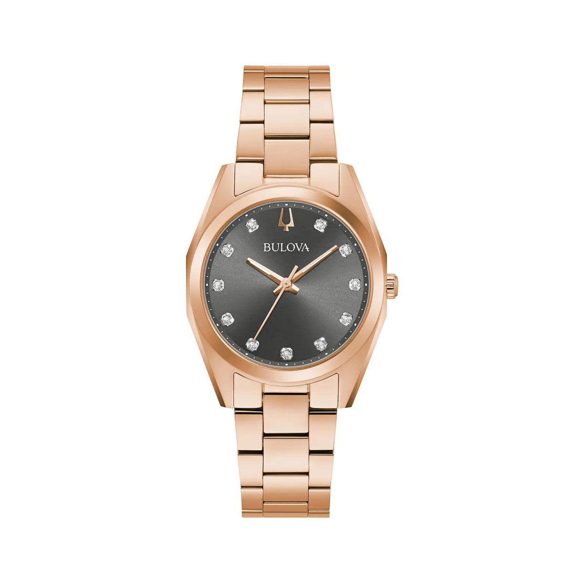 Bulova Ladies' Surveyor Diamond Rose Gold 97P156