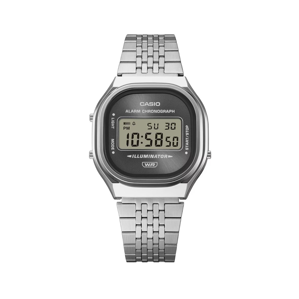 Casio Vintage Digital Silver, Black A140WE-8AEF