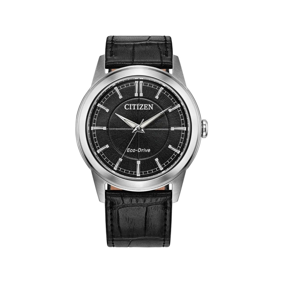 Citizen Rolan Leather Strap Black AW2110-06E