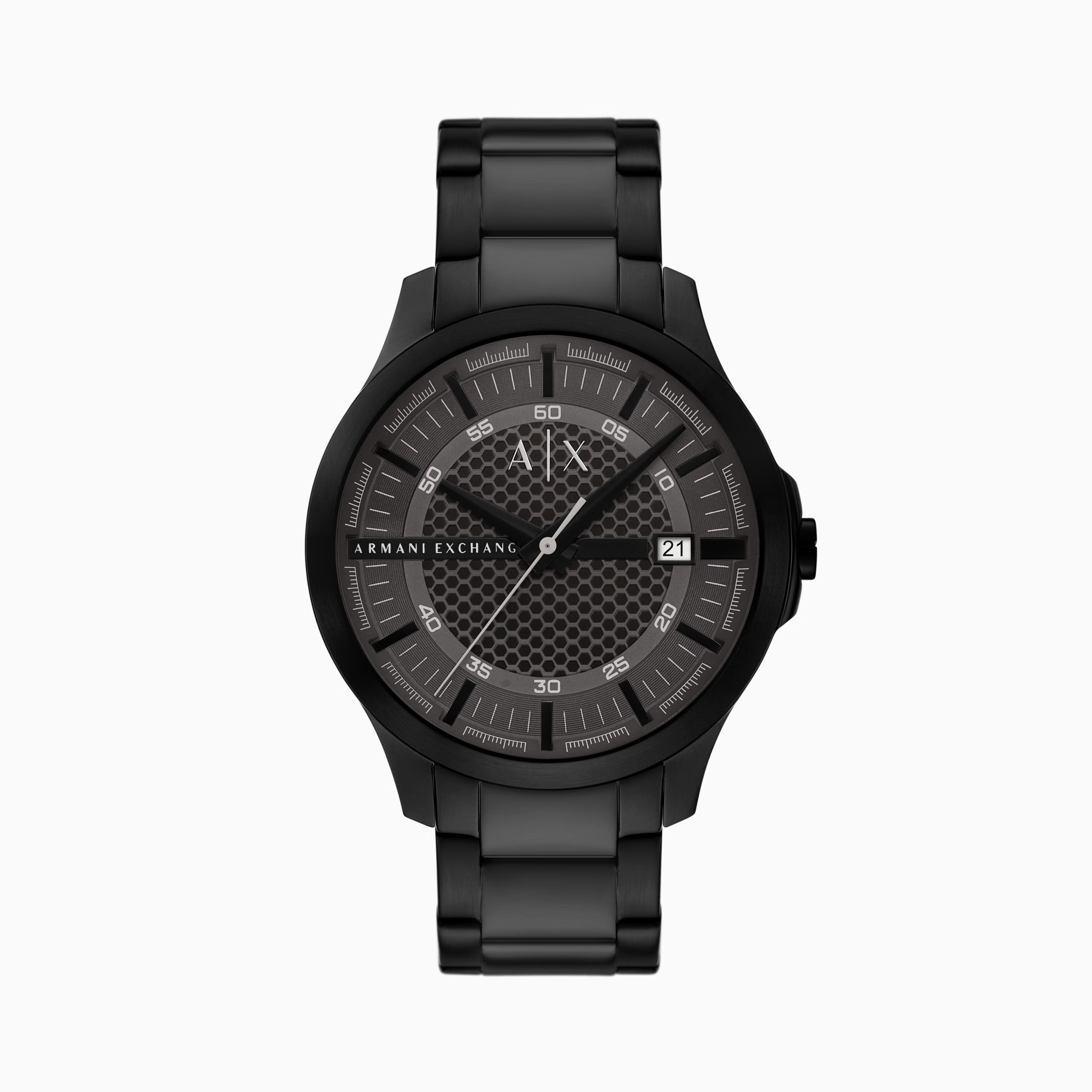 Armani Exchange AX2464 Hampton Men's Black Stainless Steel Date Watch