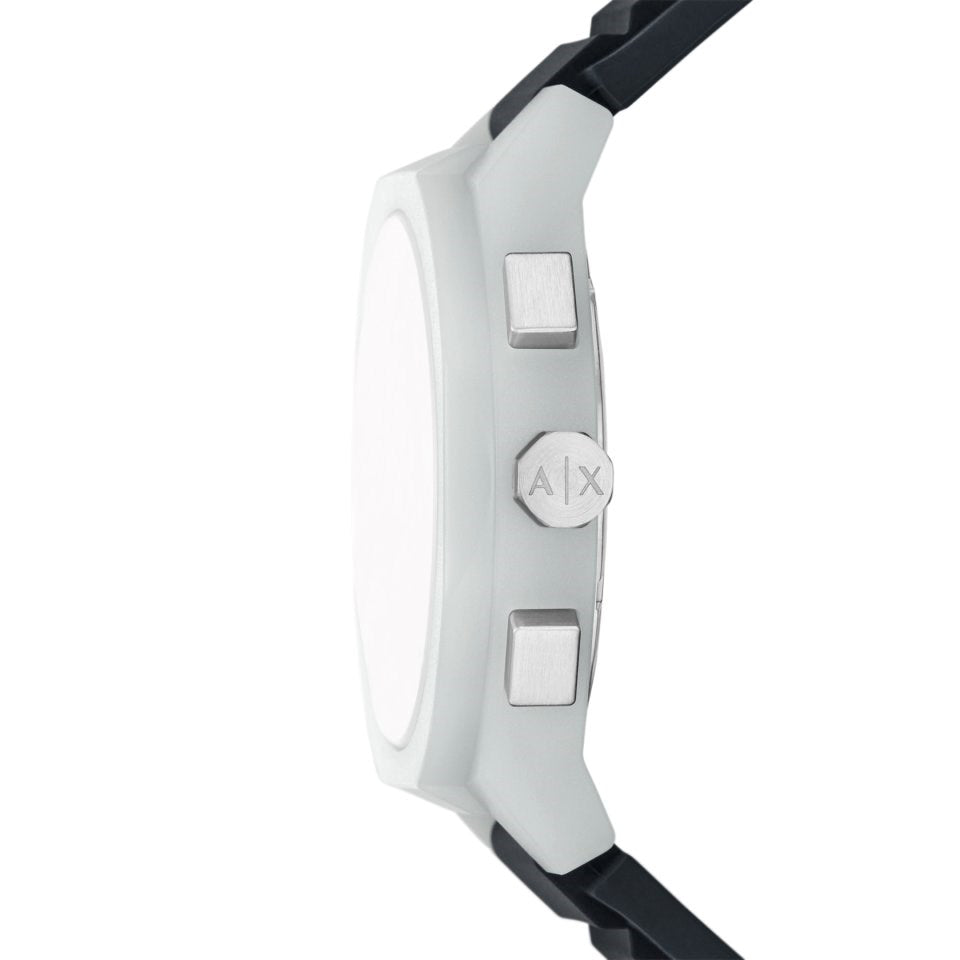 Armani Exchange AX4172 Silver-Tone Blue Dial Watch