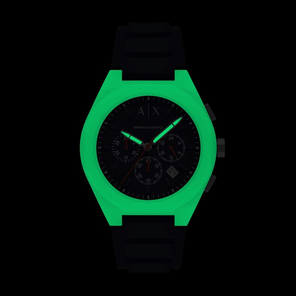 Armani Exchange AX4172 Silver-Tone Blue Dial Watch