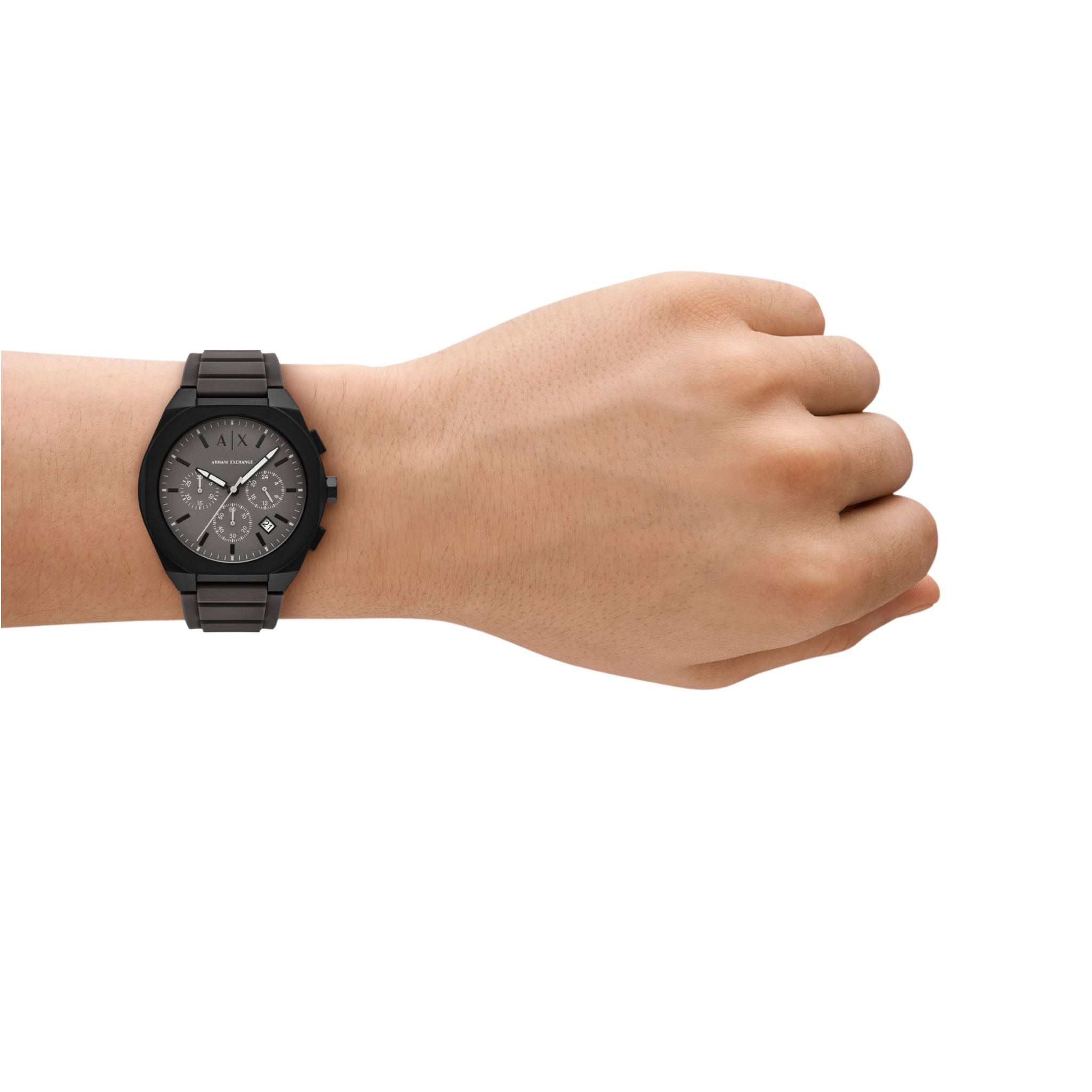 Armani Exchange Sync Chronograph Grey Silicone AX4191