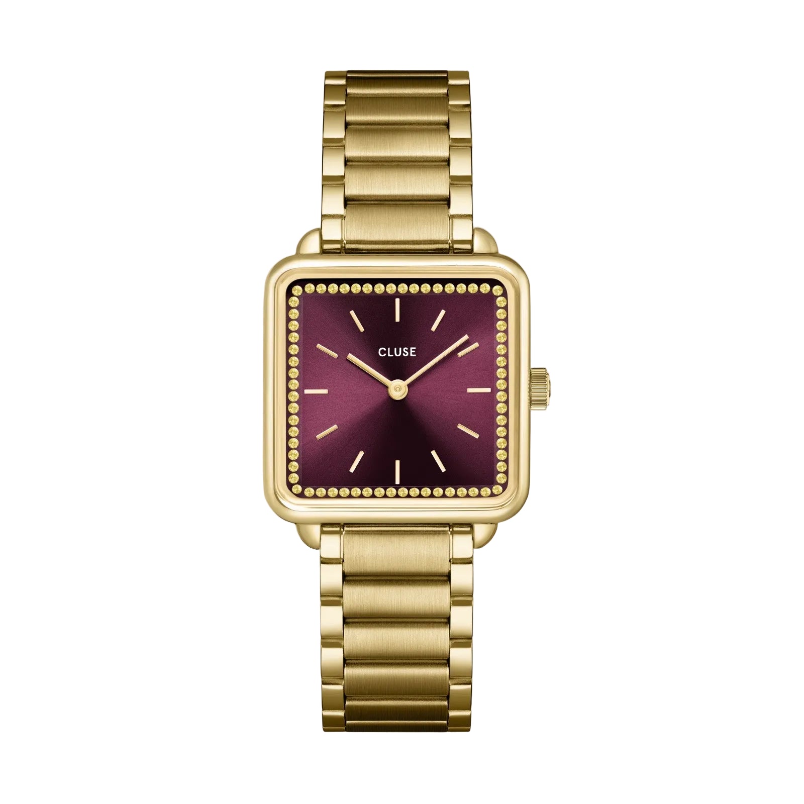 Cluse La Tétragone CW10314 Gold Red Ladies’ Watch
