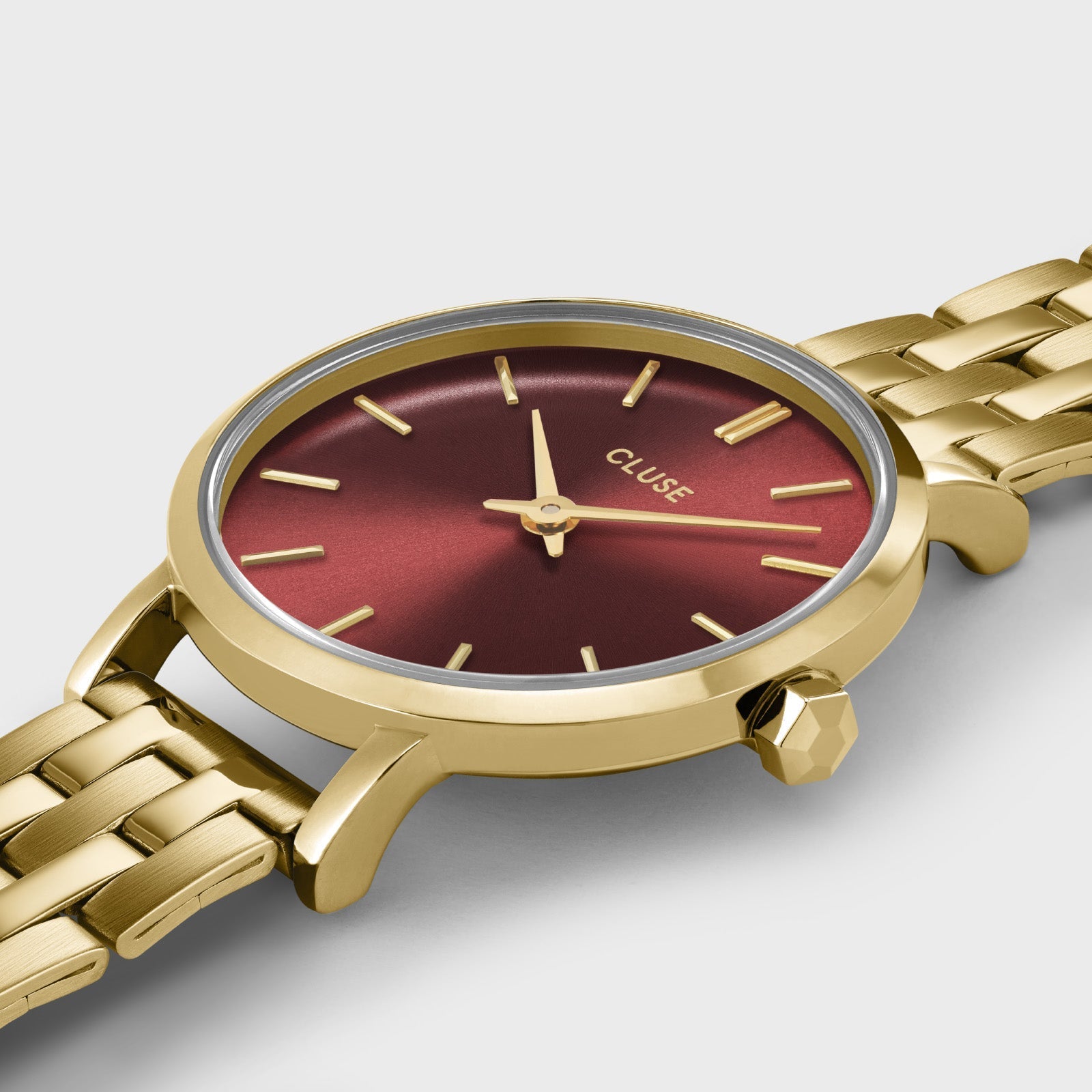 Cluse Boho Chic Petite CW10505 Gold Dark Cherry Ladies’ Watch