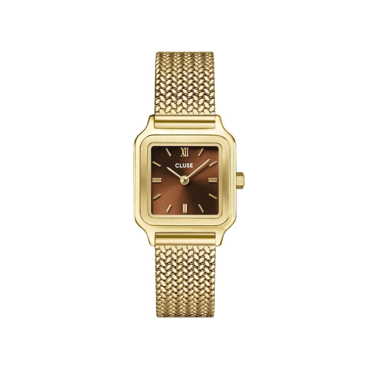Cluse Gracieuse Petite Watch Mesh, Brown, Gold Colour CW11830