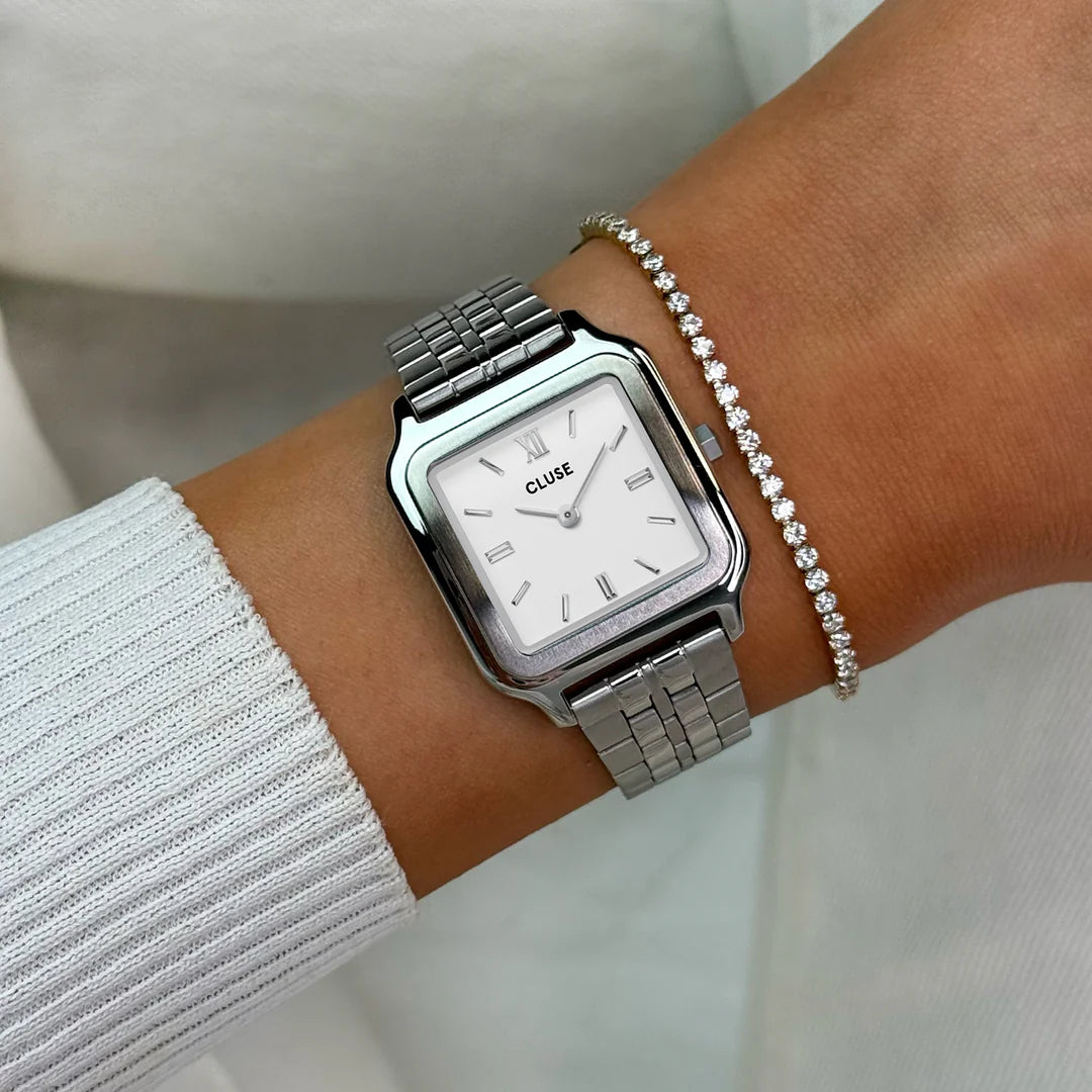 Cluse Gracieuse CW11907 Silver White Ladies Watch