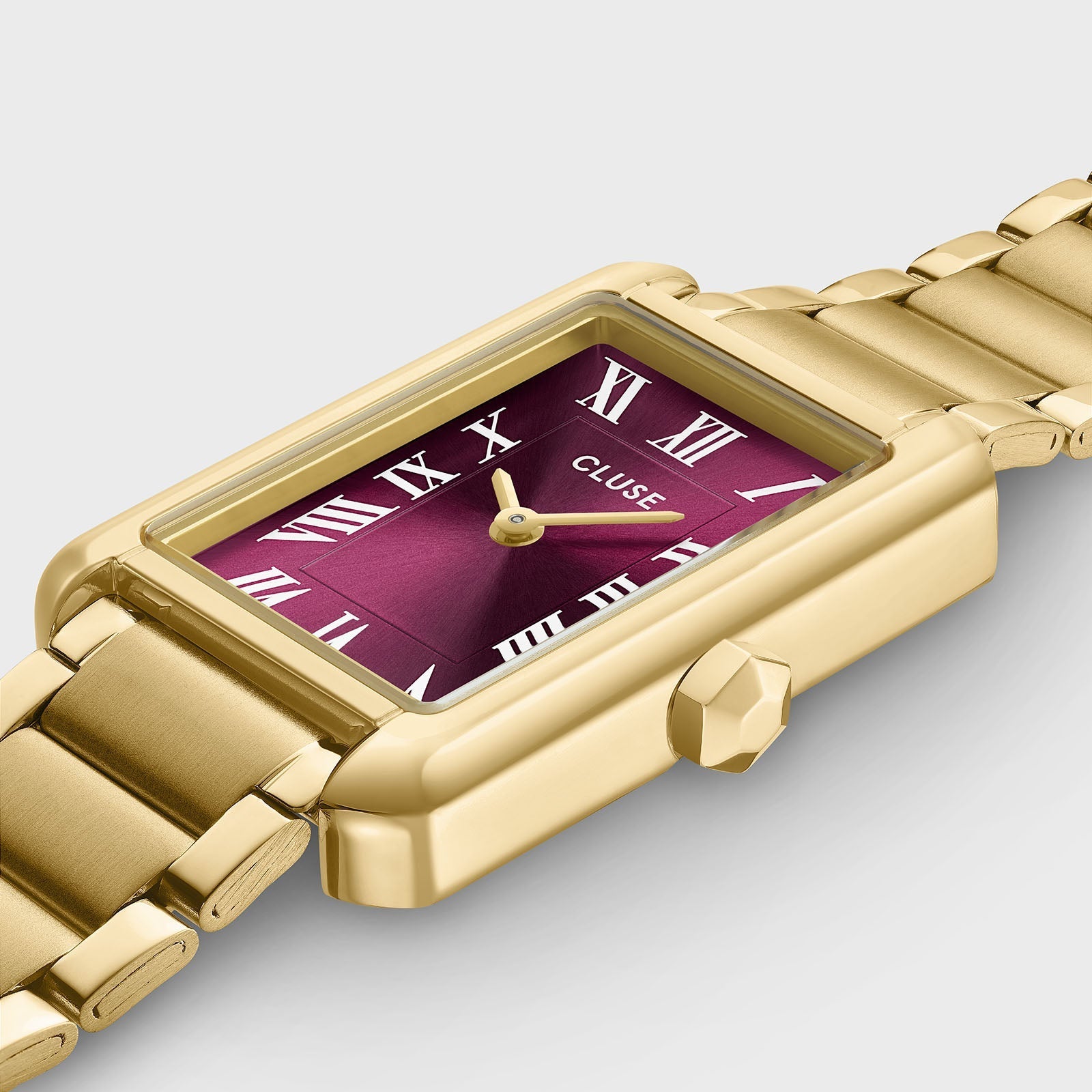 Cluse Belisenna CW15004 Gold Wine Red Ladies’ Watch