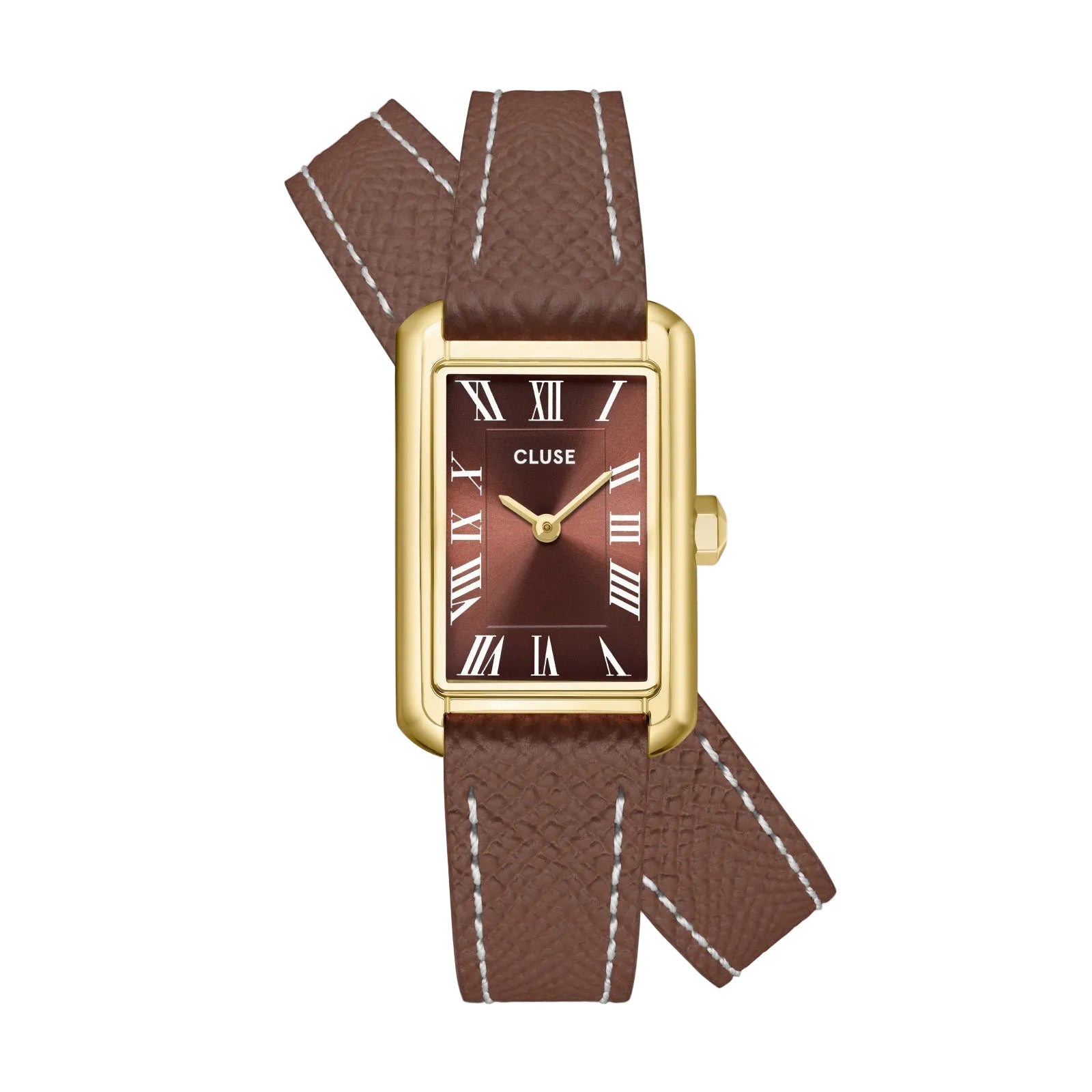 Cluse Belisenna CW15006 Mocha Double Leather Ladies’ Watch