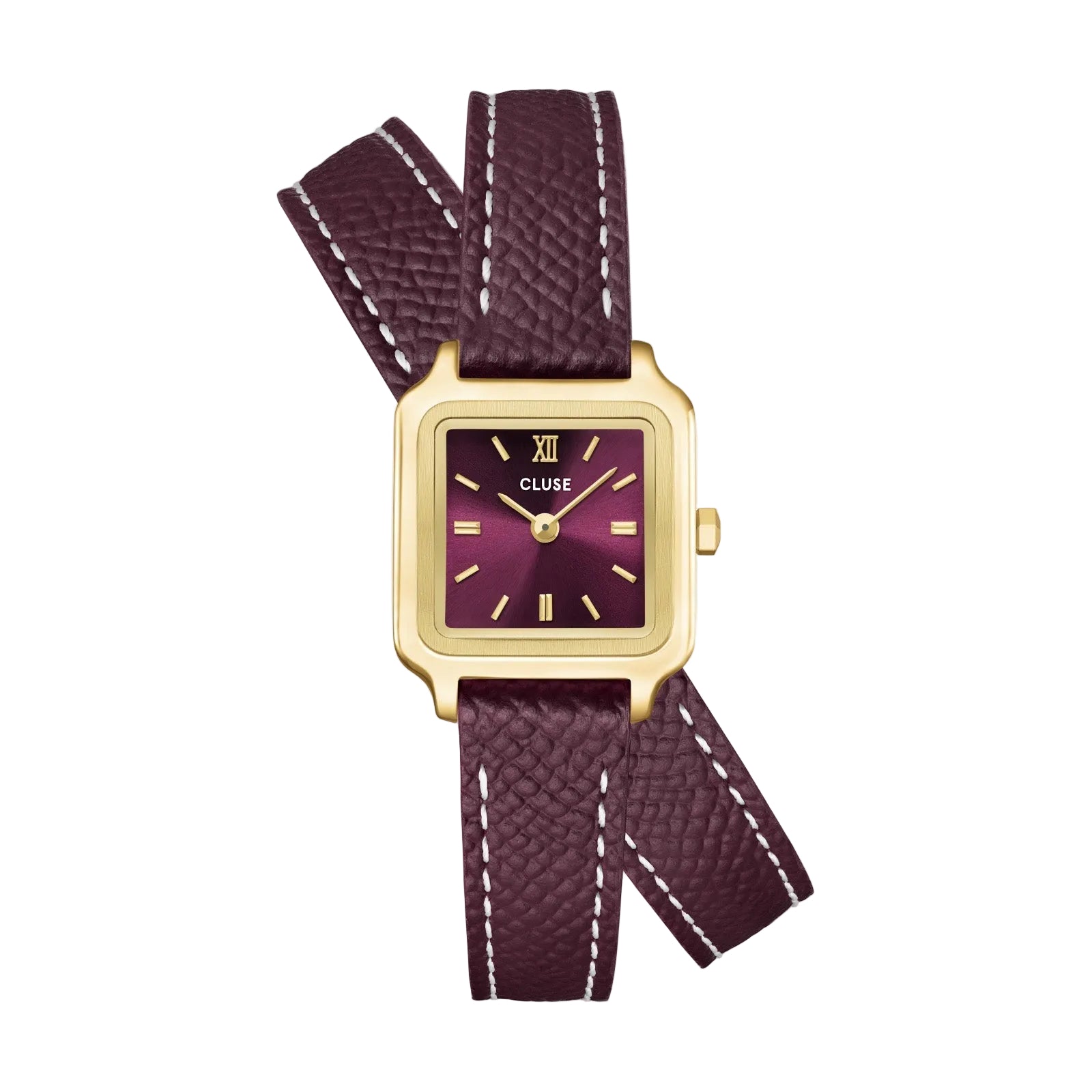 Cluse Gracieuse Mini CW15503 Wine Double Leather Ladies’ Watch
