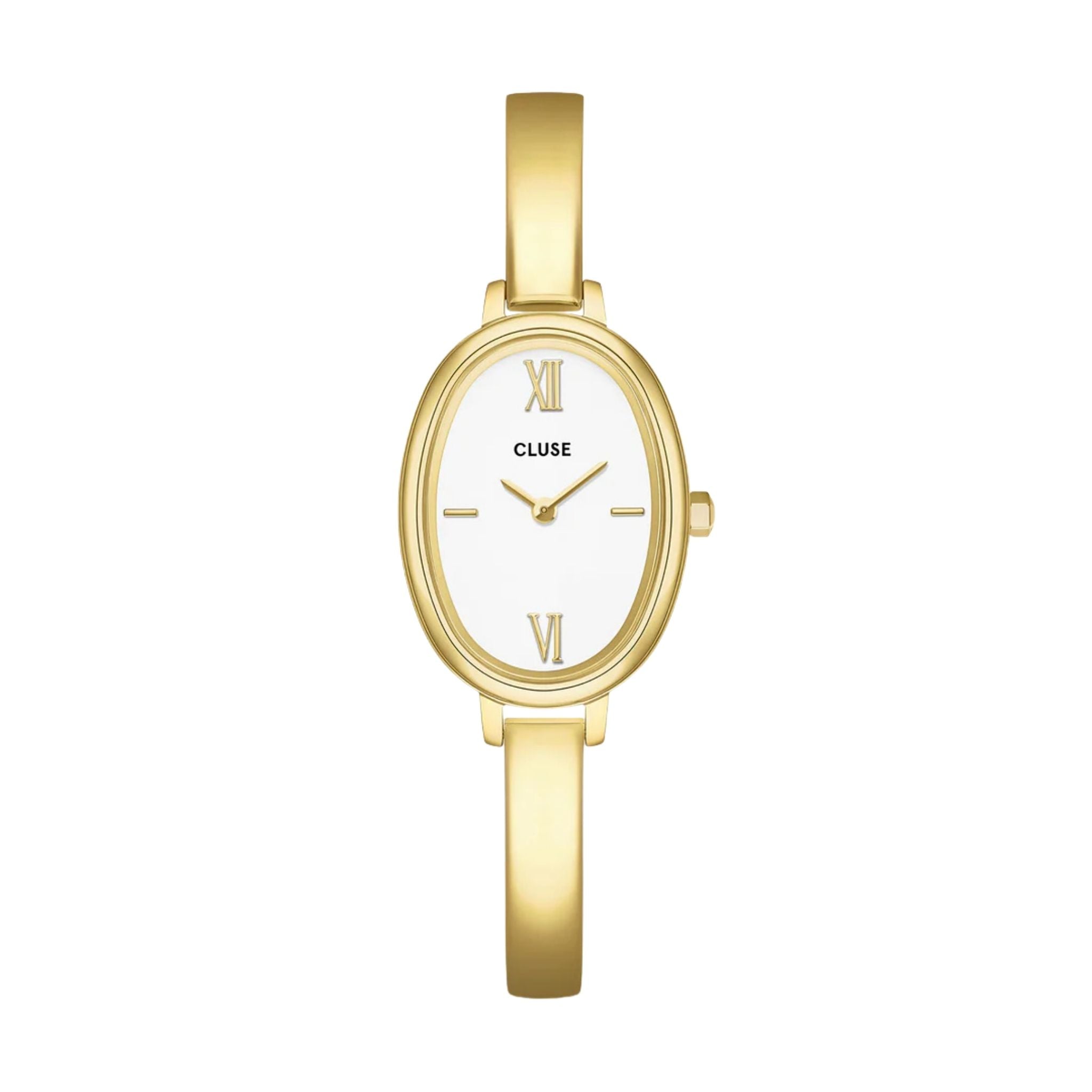 Cluse L'Ovale Watch, Gold, White Dial CW16101