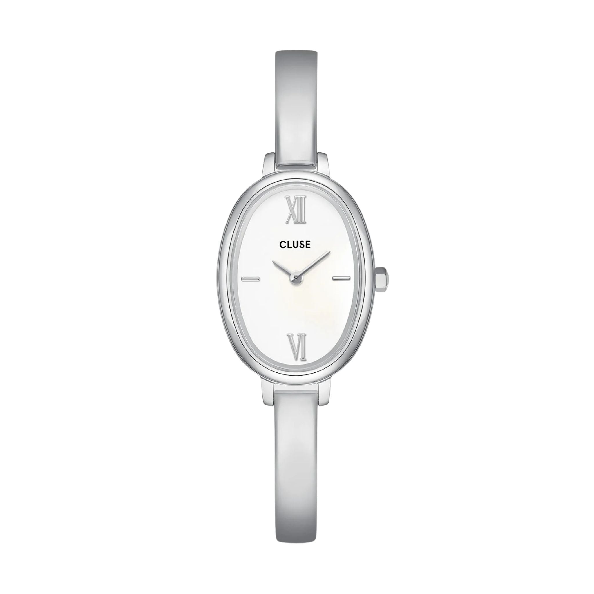 Cluse L'Ovale Watch, Silver, White Dial CW16102