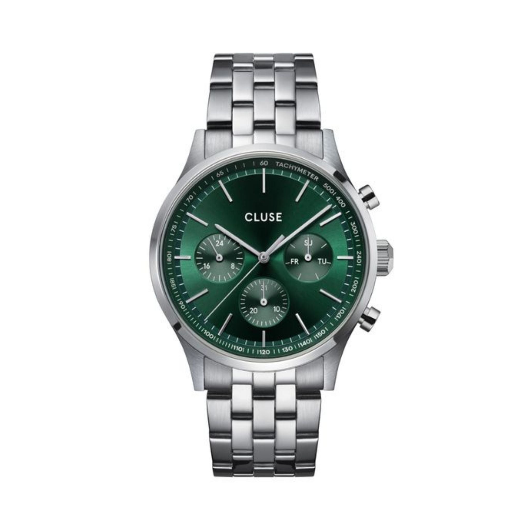 Cluse Anthéor Multifunction Watch, Green Dial CW21002