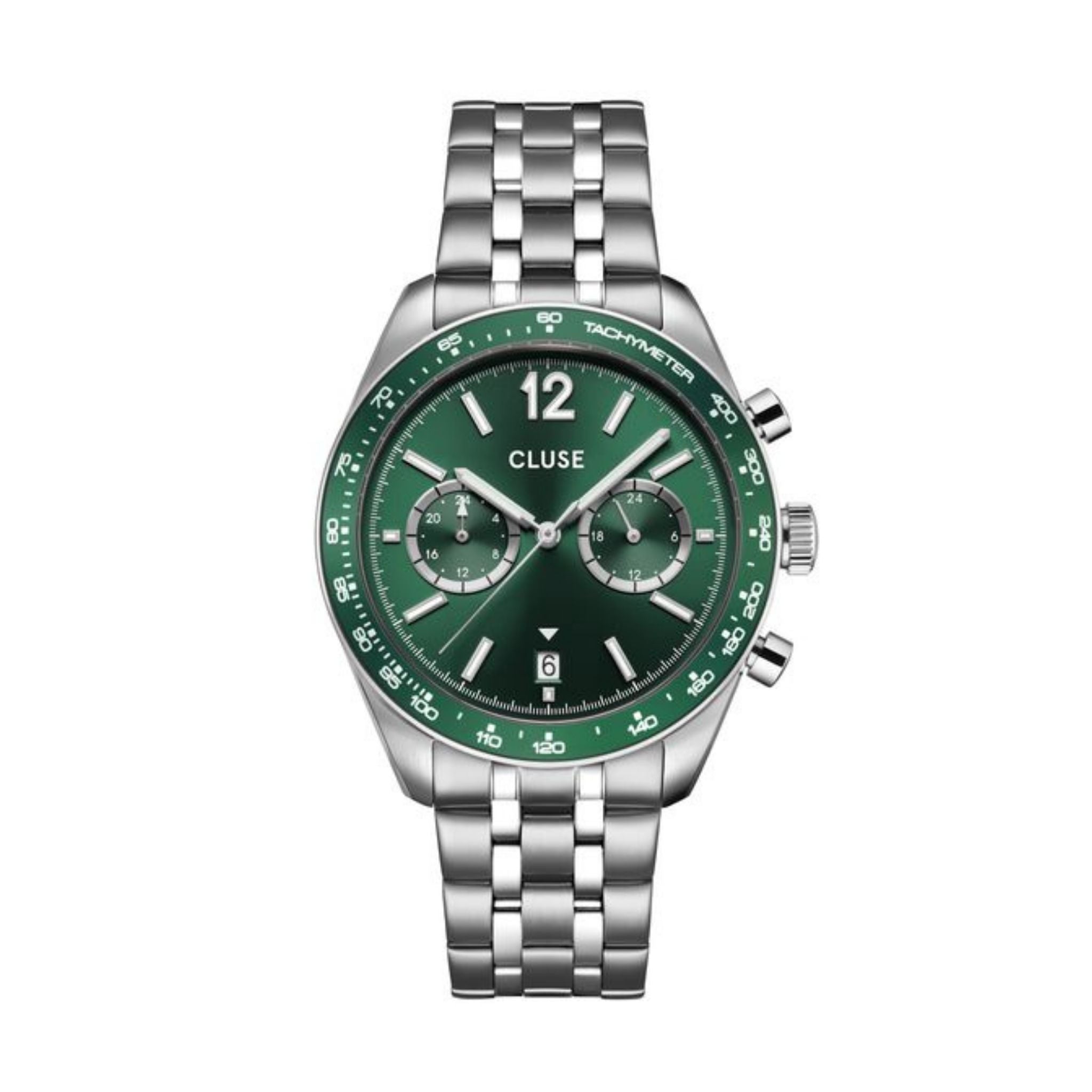 Cluse Aravis Dual Timer, Green Dial CW25602