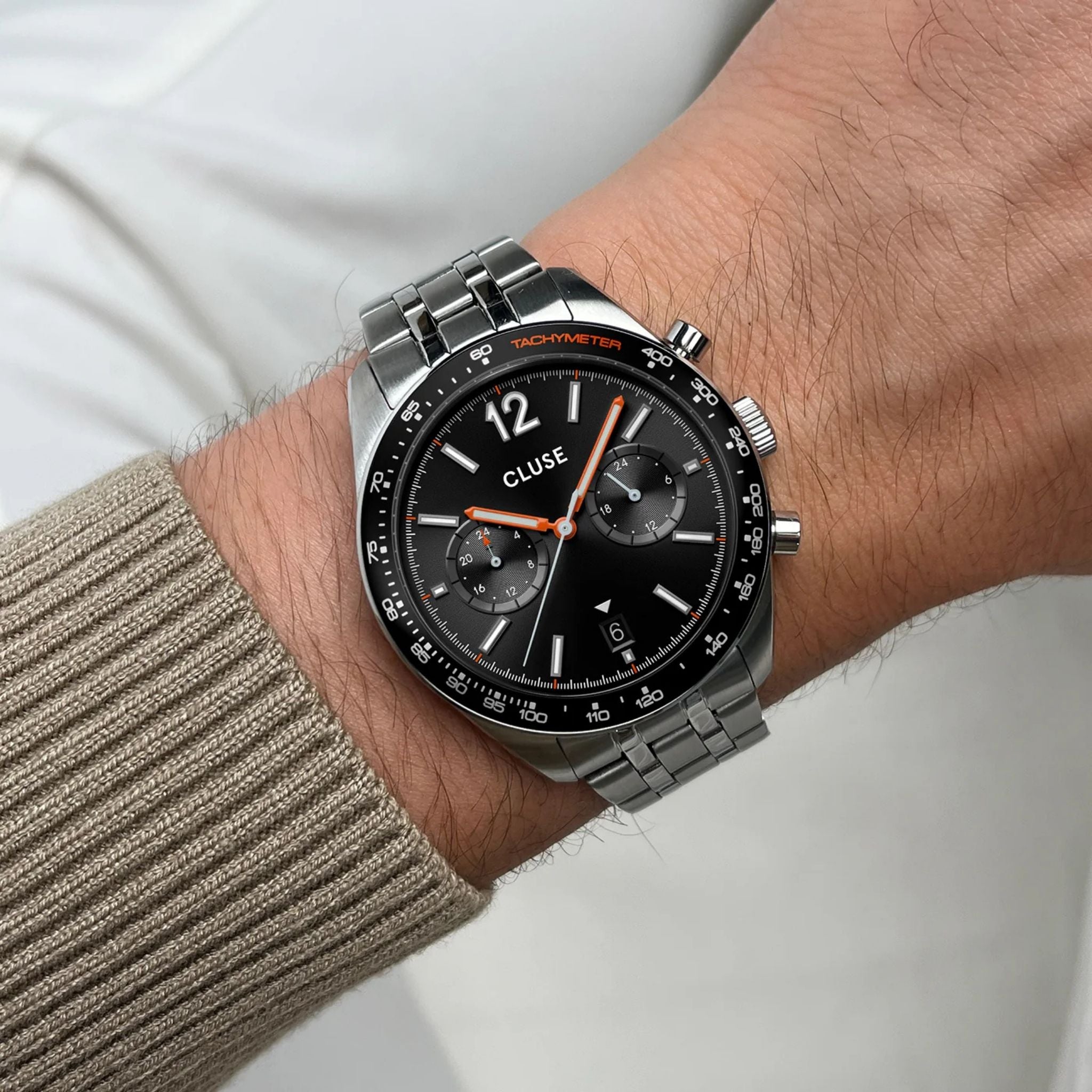 Cluse Aravis Dual Timer, Black Dial CW25603