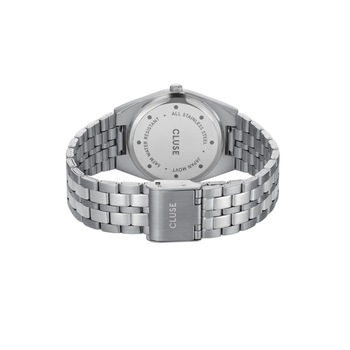 Cluse Retro 70s Watch Steel, Light Salmon, Silver Colour CW35101