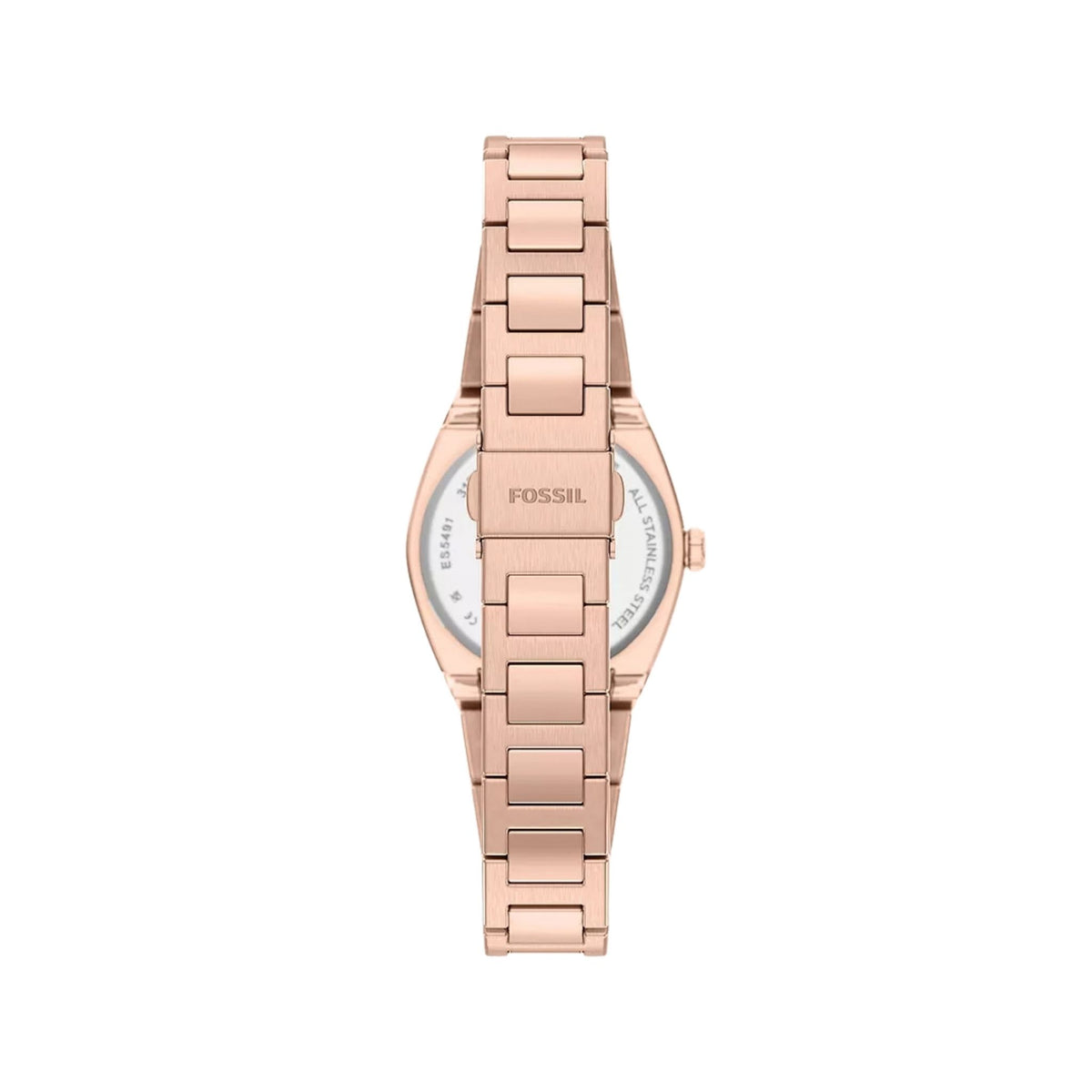 Fossil Everett 27mm Rose Gold-Tone Stainless Steel Watch ES5491