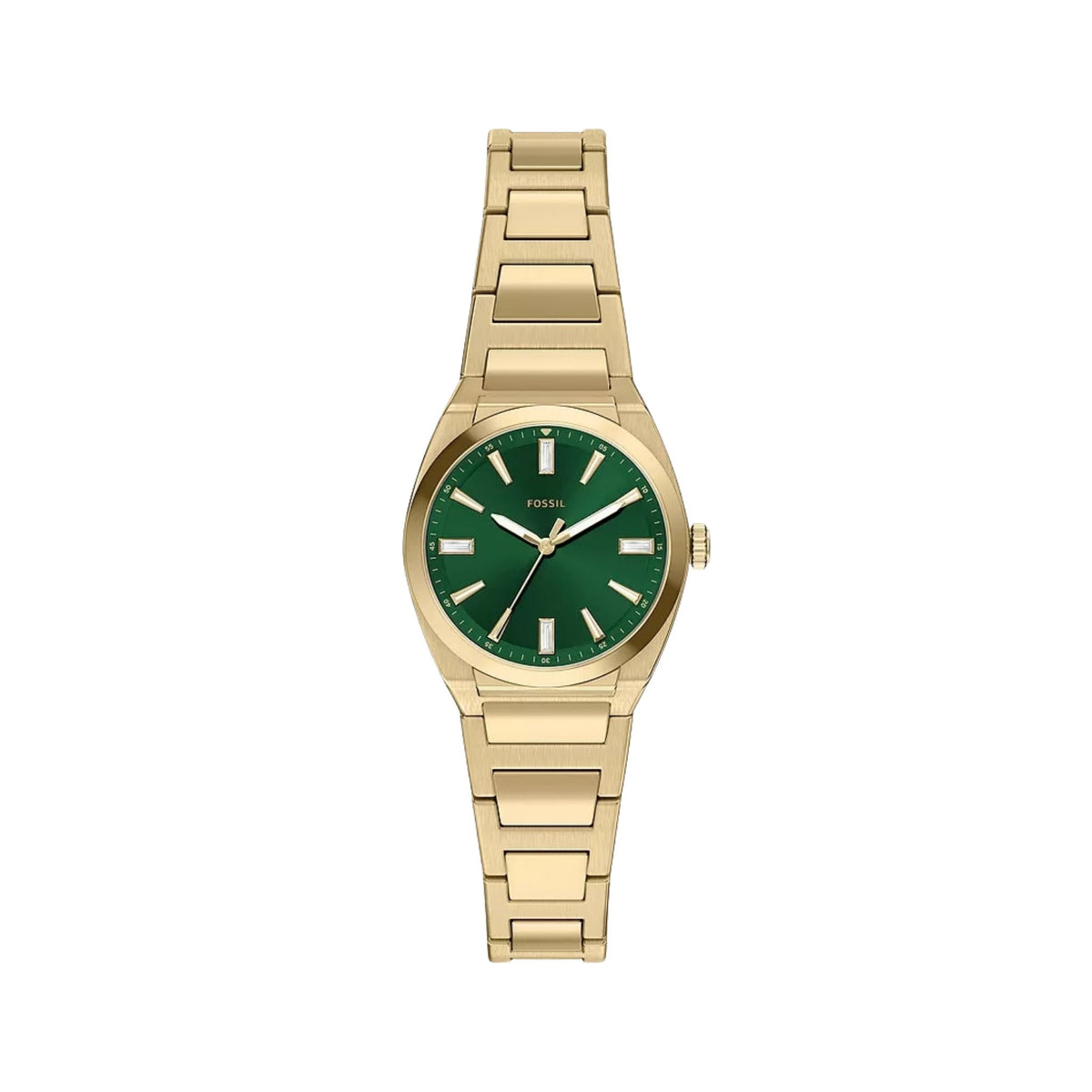 Fossil Everett 27mm Gold-Tone Stainless Steel, Green ES5493