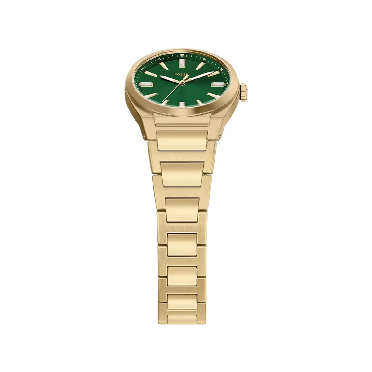 Fossil Everett 27mm Gold-Tone Stainless Steel, Green ES5493