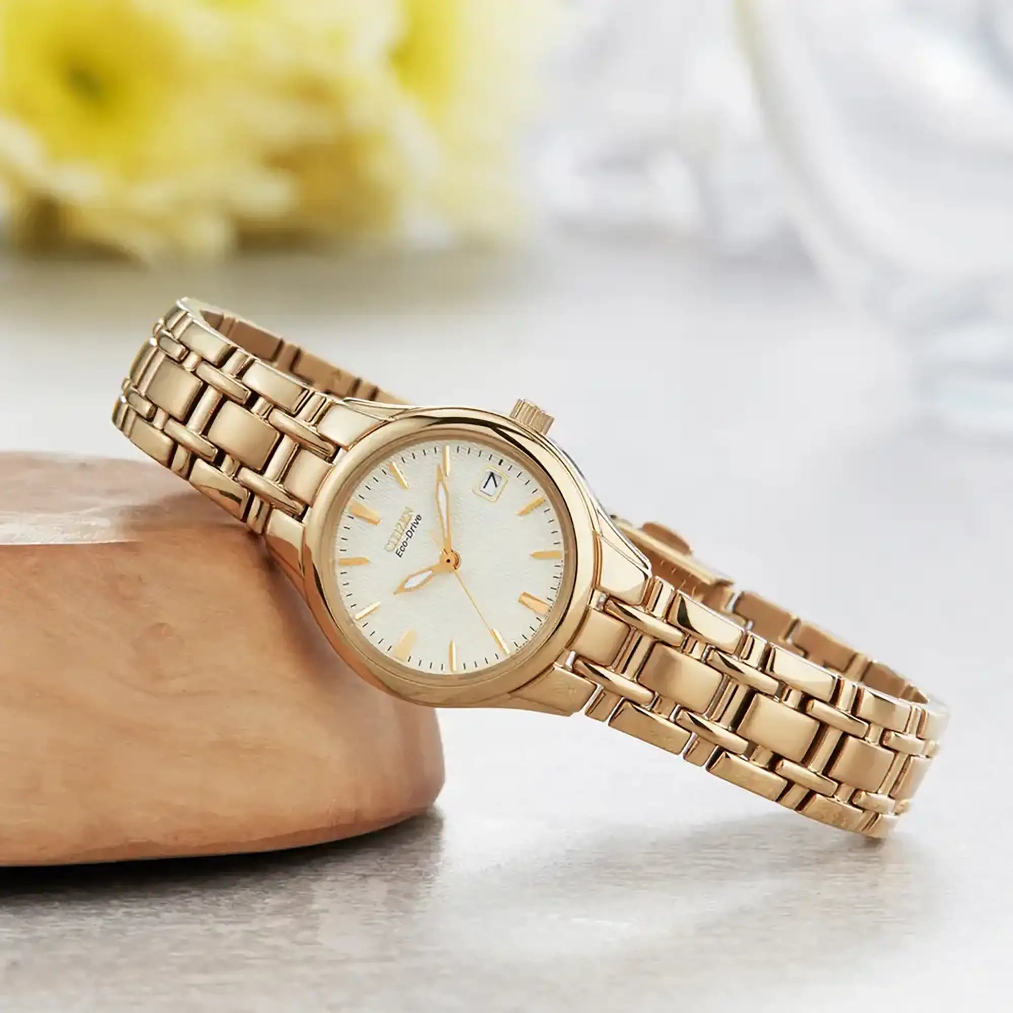 Citizen Eco-Drive Women's Champagne watch - EW1262-55P