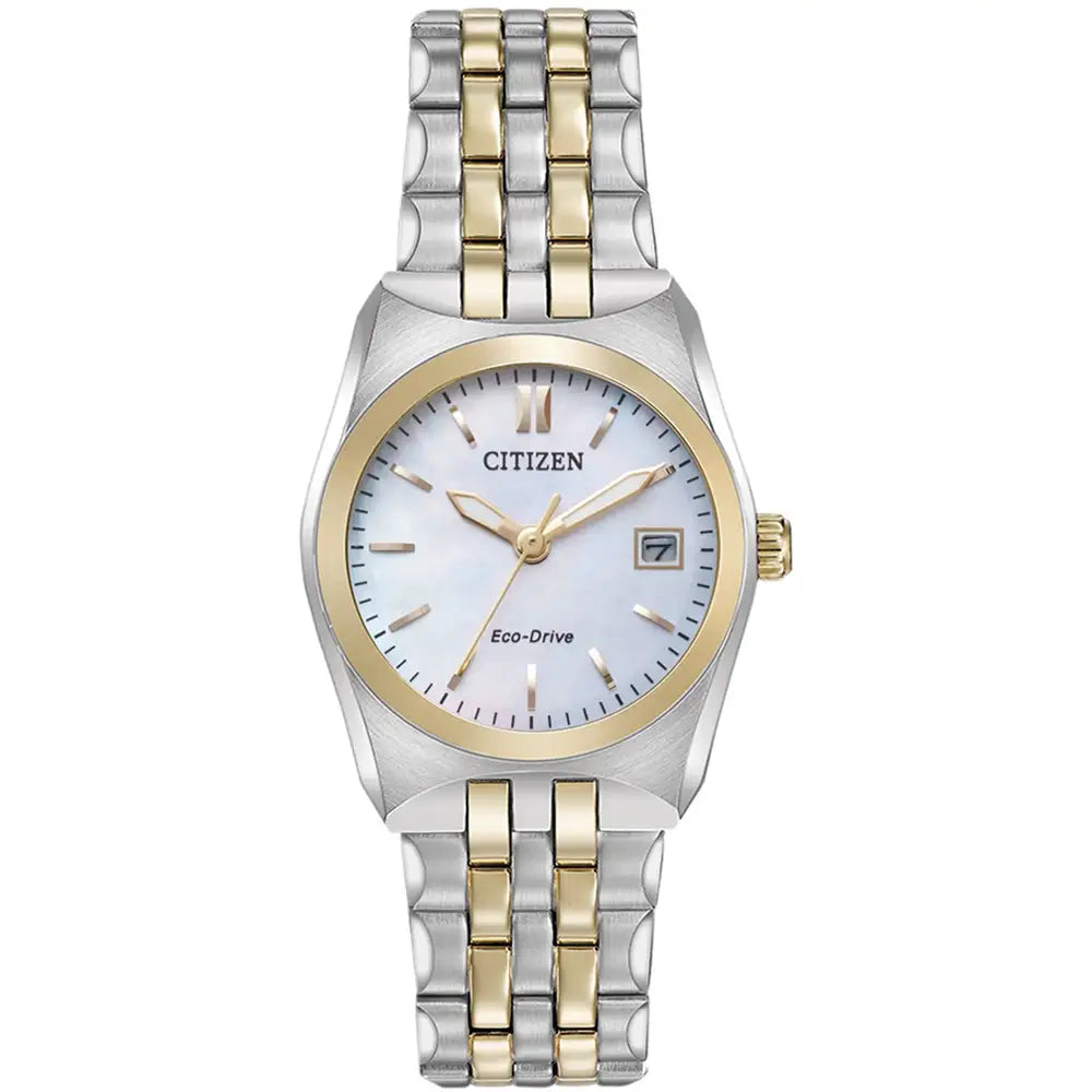 Citizen Corso EW2296-58D Two-Tone Mother-of-Pearl Ladies’ Watch EW2296-58D