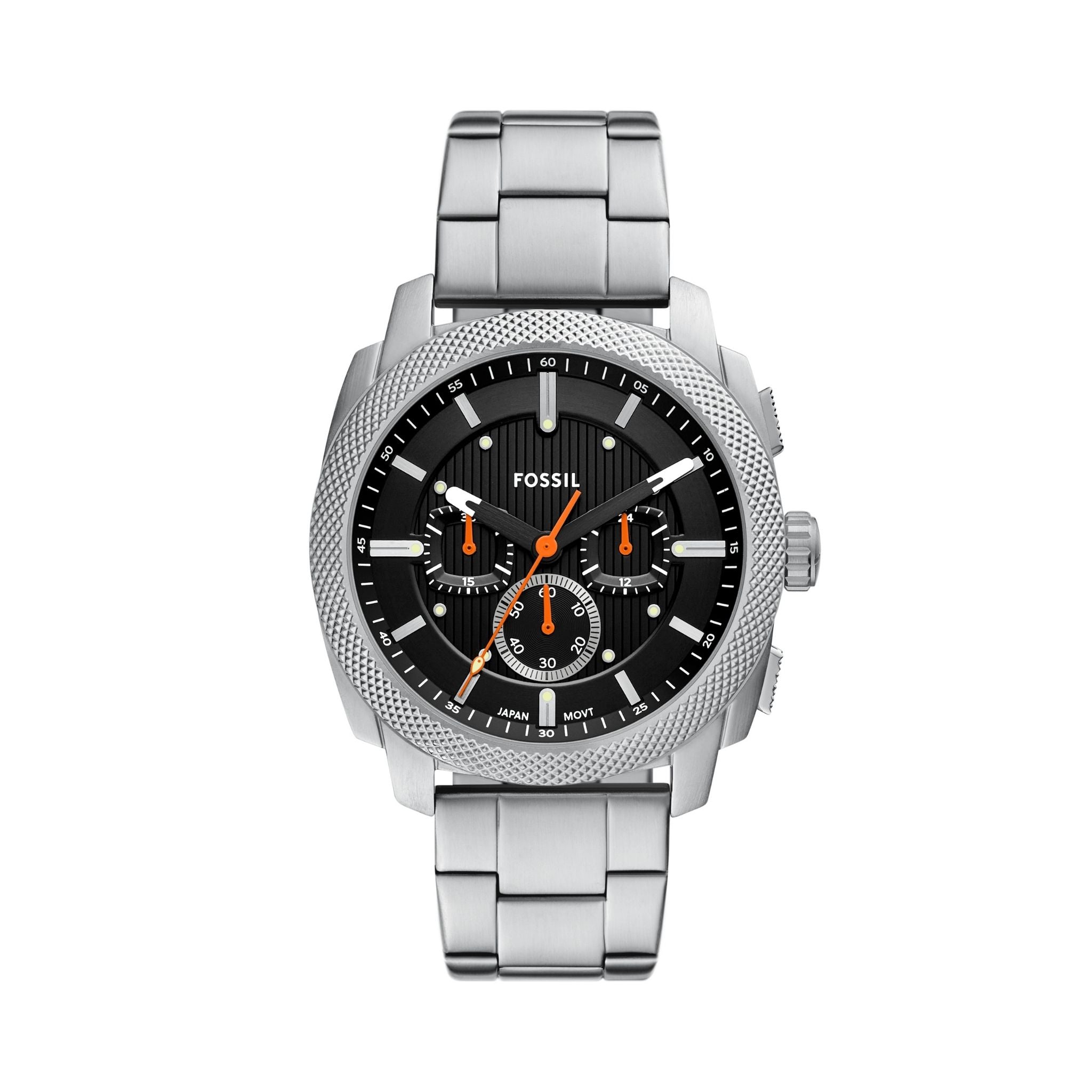 Fossil Machine Silver Black Dial FS6095