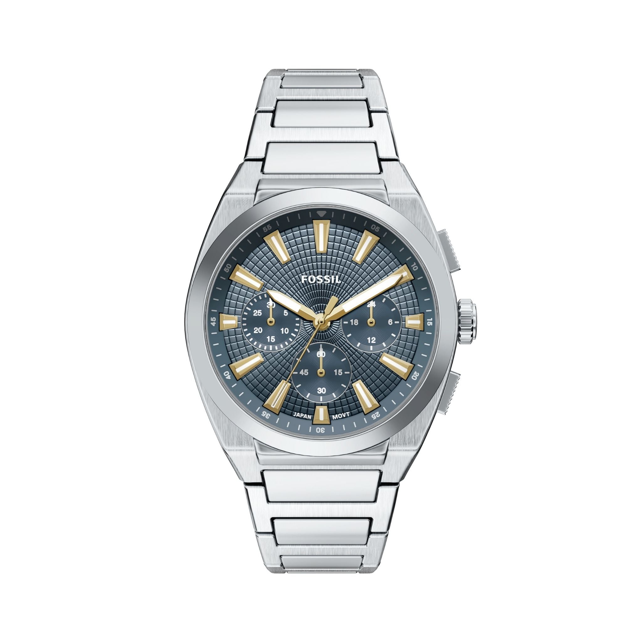 Fossil Everett Silver Blue Dial FS6154