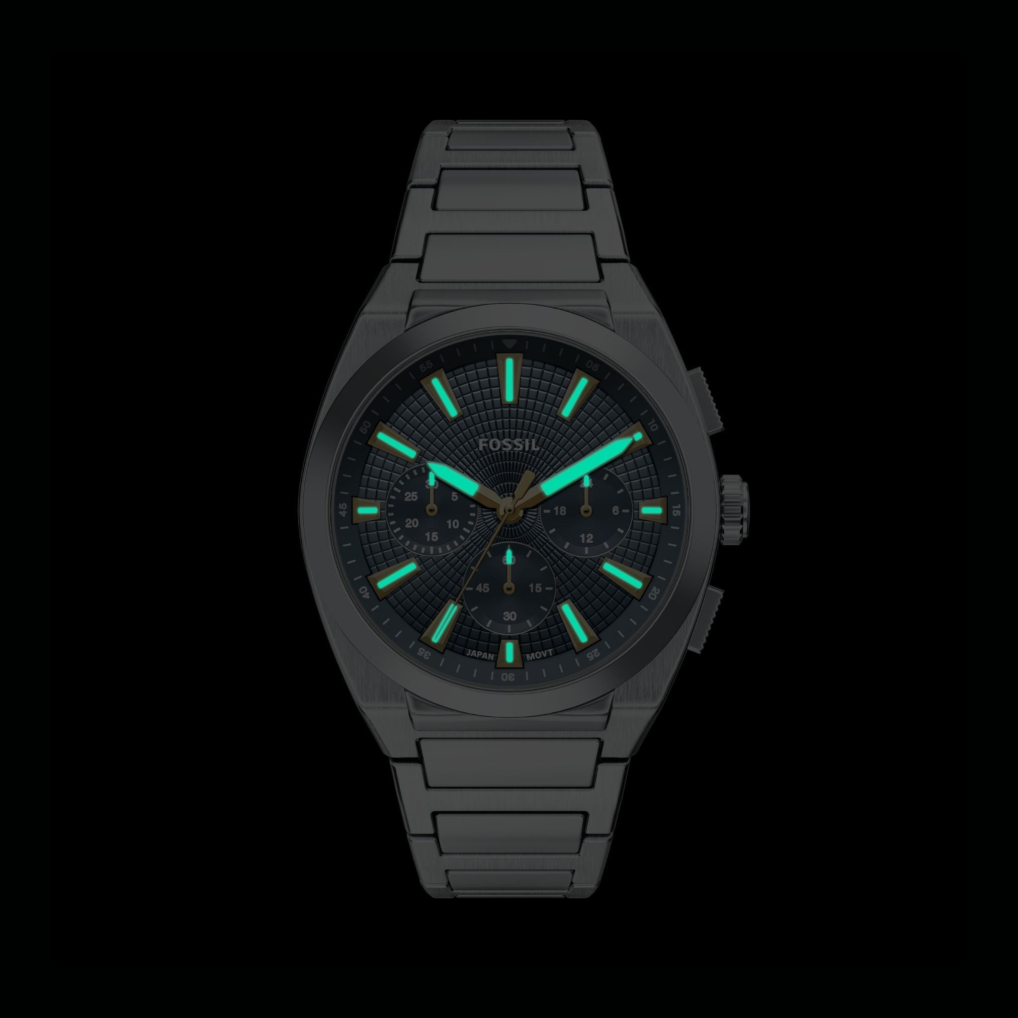 Fossil Everett Silver Blue Dial FS6154