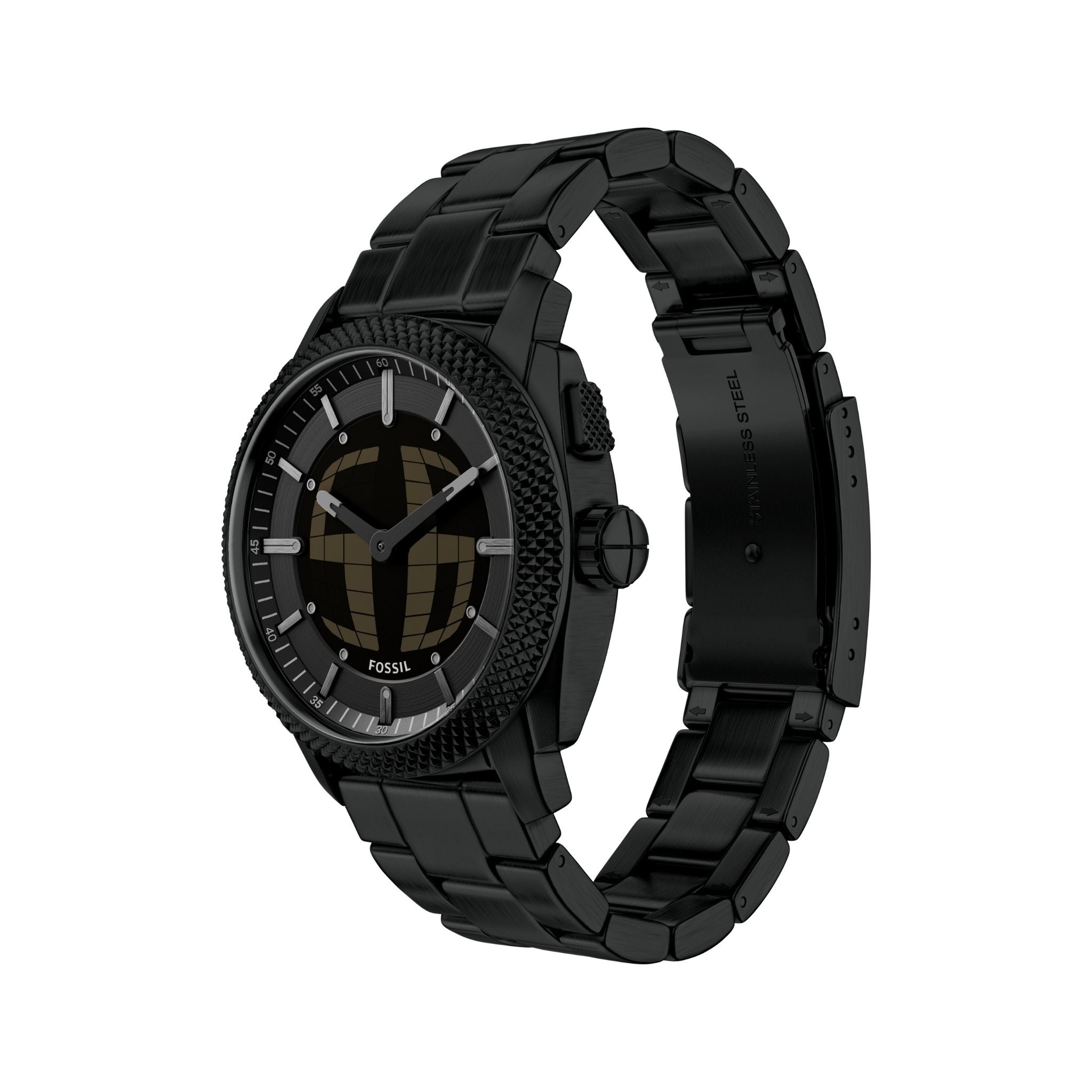 Fossil Machine Black Negative Display FS6156