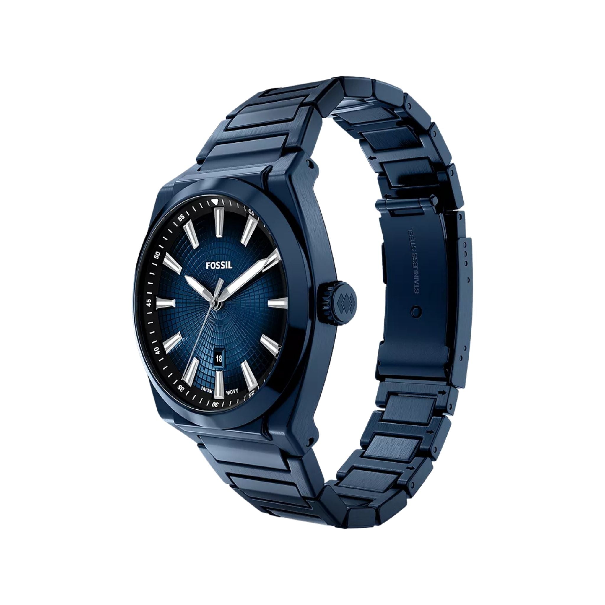 Fossil Everett Navy Steel FS6169