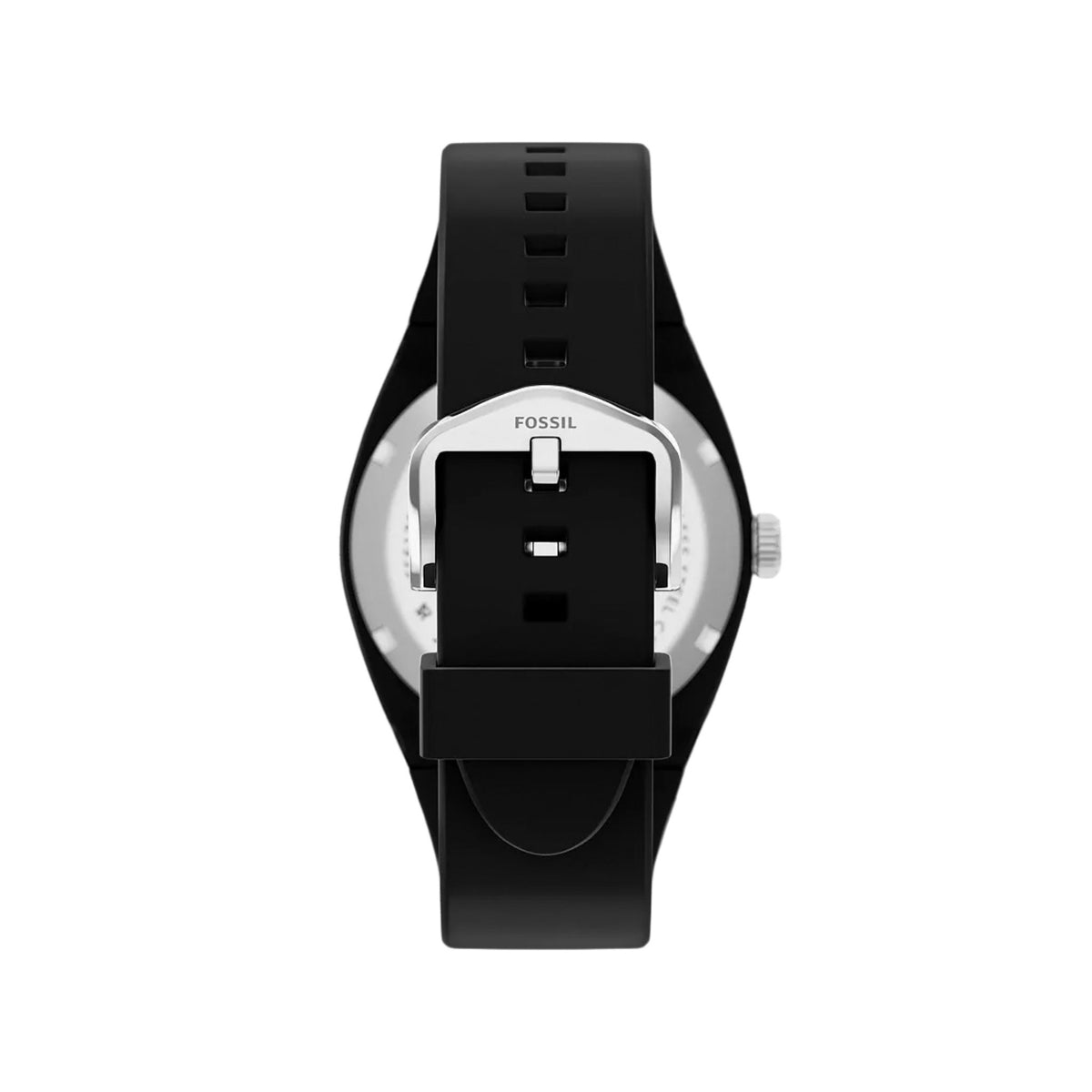 Fossil Everett Black Silicone Watch FS6175