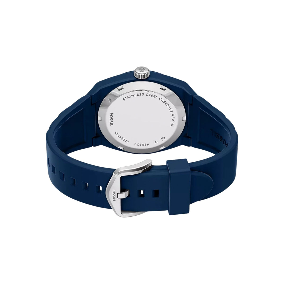 Fossil Everett Navy Silicone FS6177