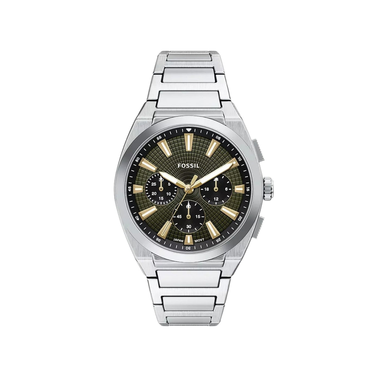 Fossil Everett 44mm Chronograph Stainless Steel Silver-tone FS6183