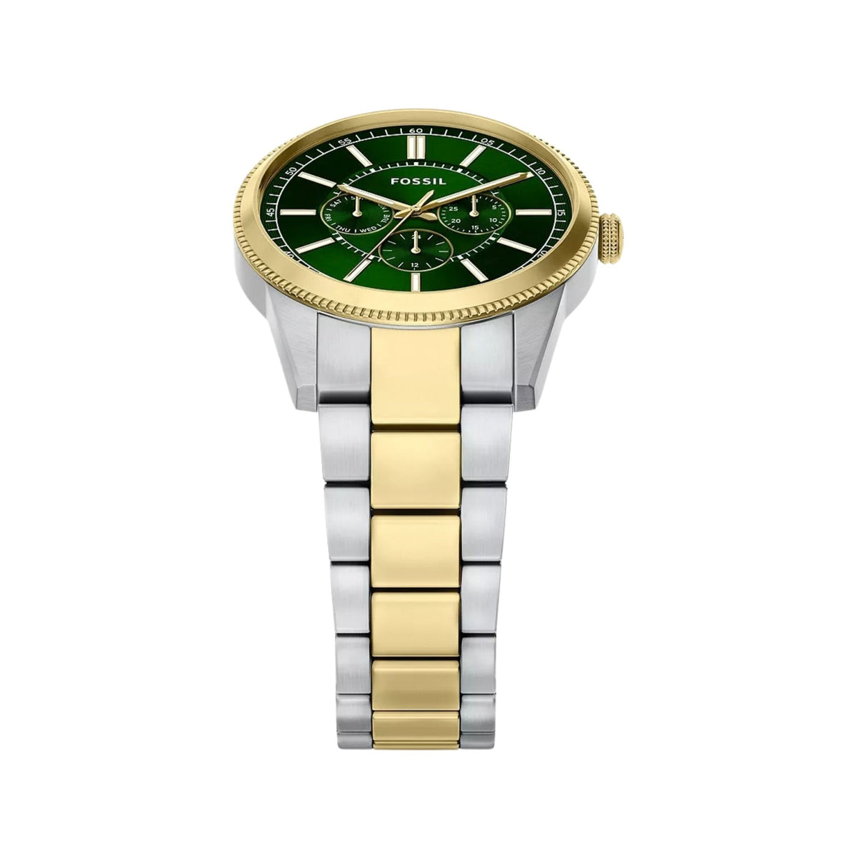 Fossil Pearson 42mm Multifunction Two-Tone Stainless Steel, Green FS6197