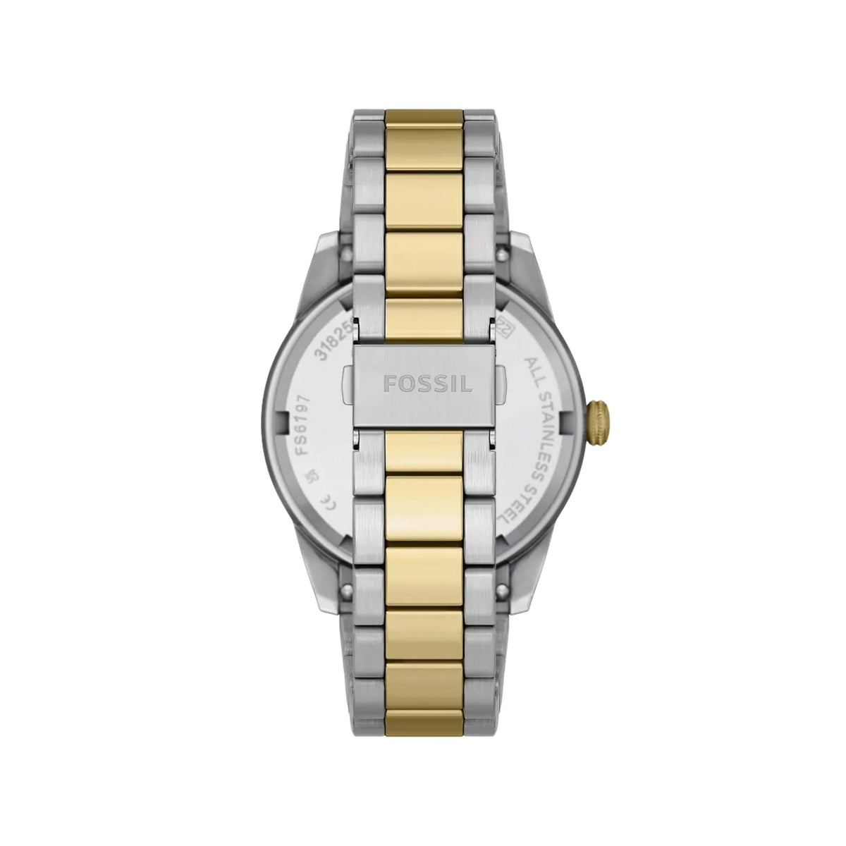 Fossil Pearson 42mm Multifunction Two-Tone Stainless Steel, Green FS6197