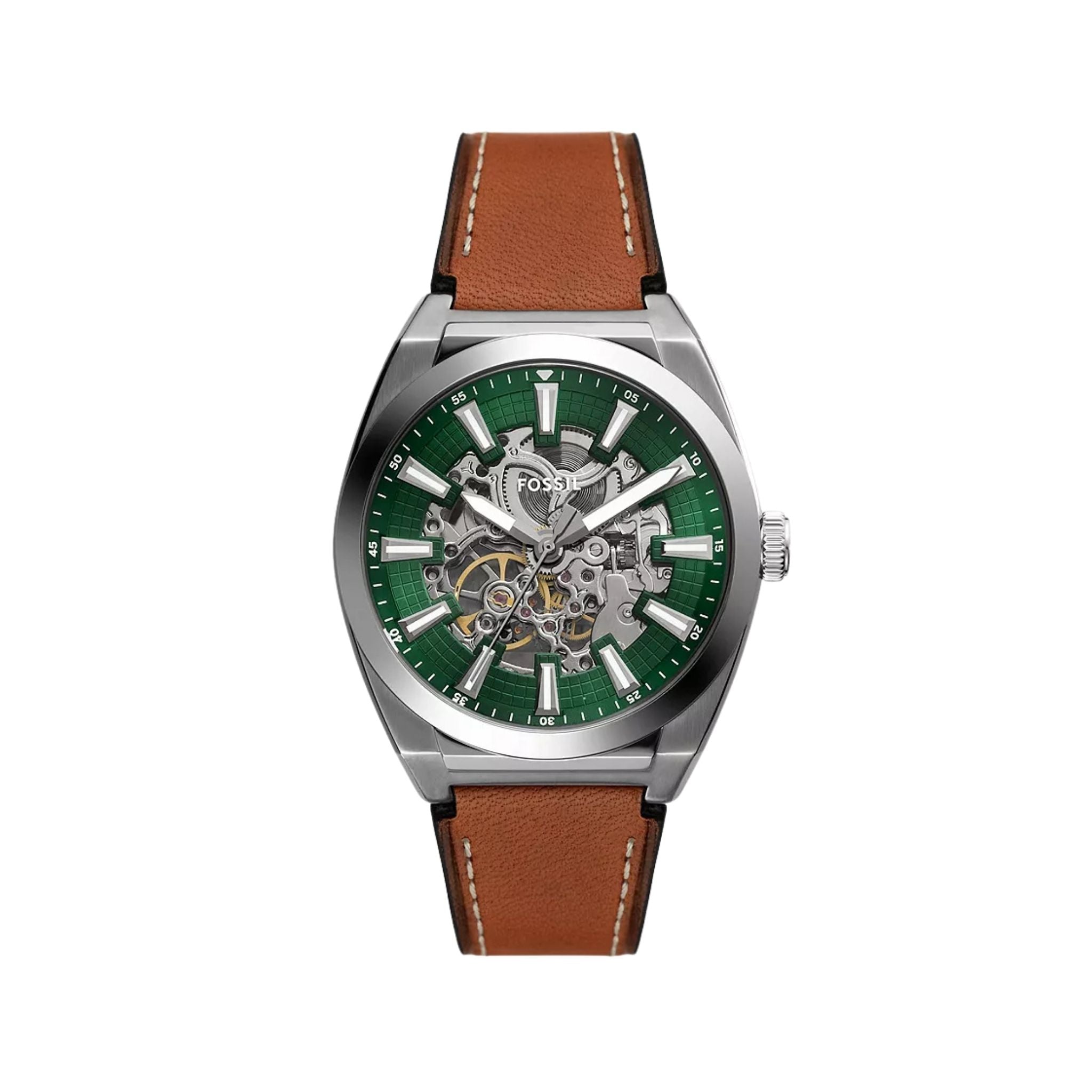 Fossil Everett Automatic Brown Leather ME3261