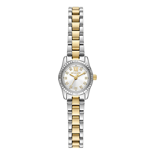 Michael Kors Micro Lexington Pavé Two-Tone Watch MK4903