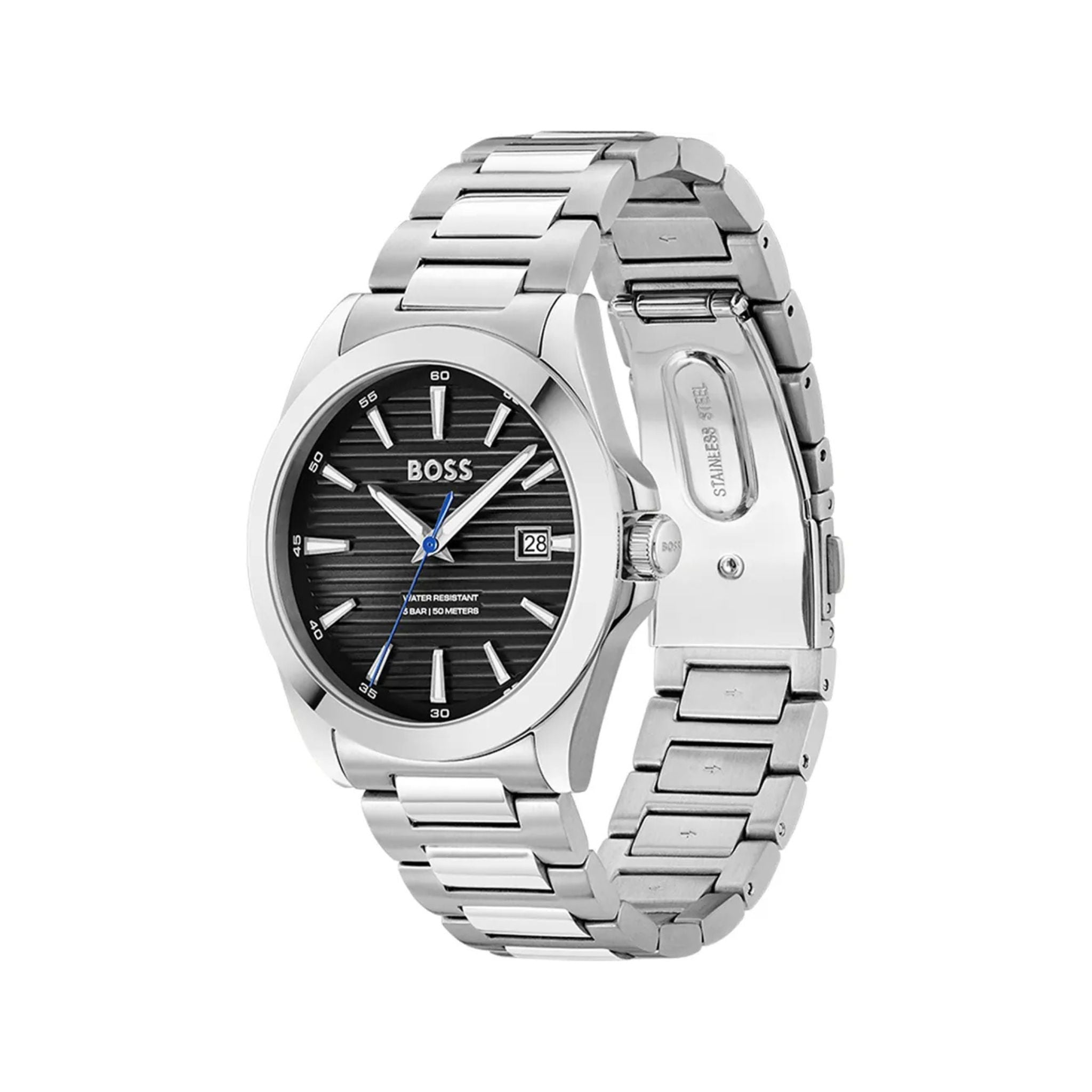 Hugo Boss Strike silver-tone Ridged Dial 1514170
