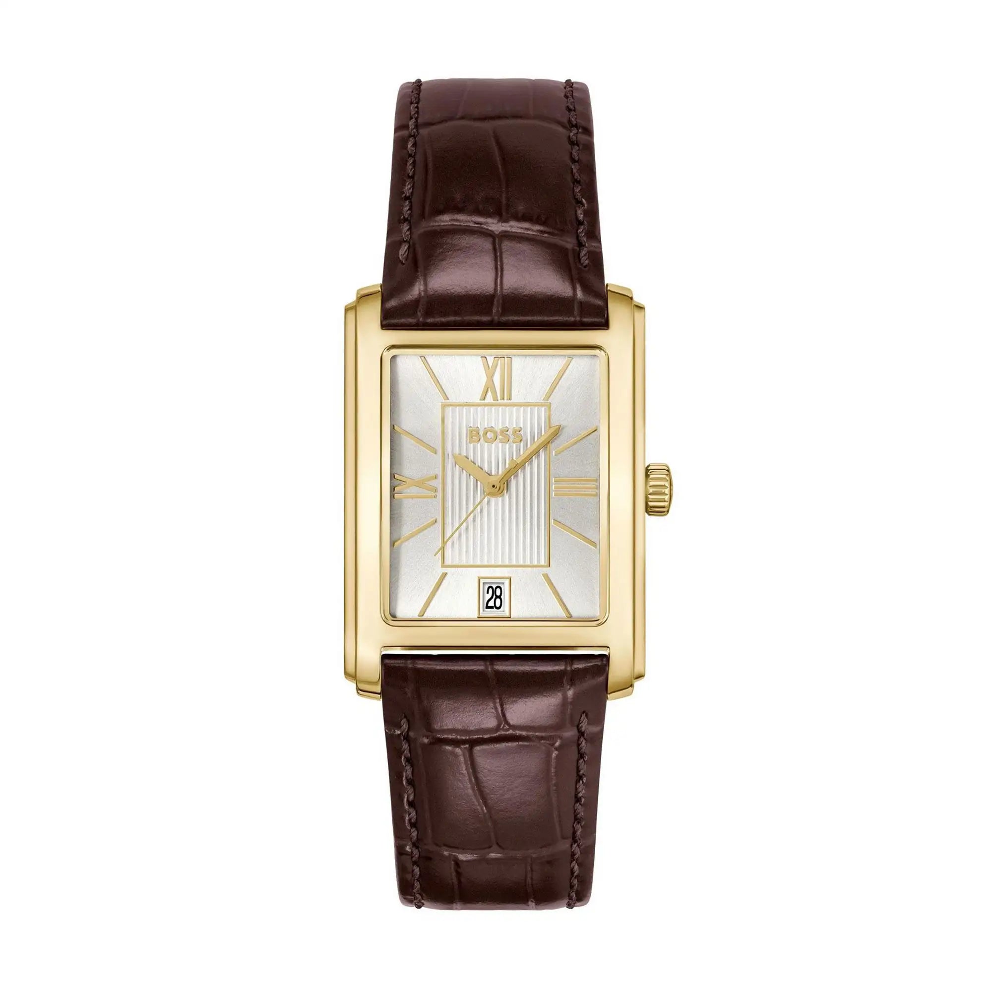 HUGO BOSS Principle Ladies’ Brown Leather Watch 1514300