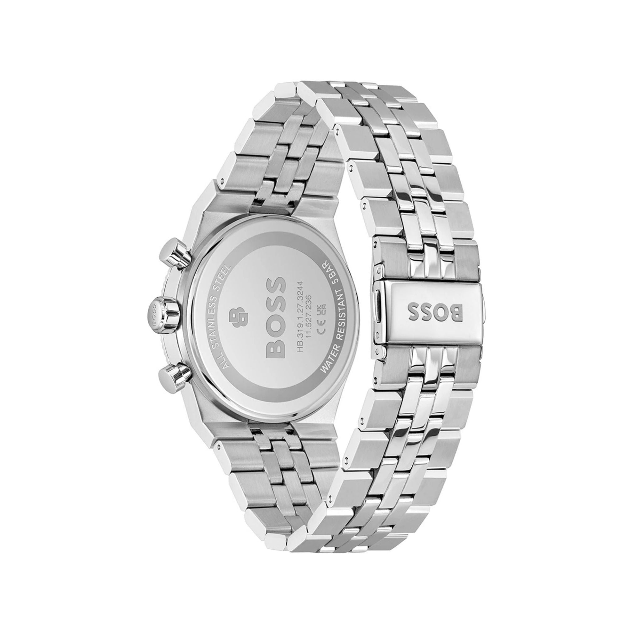 Hugo Boss Candor Blue Dial fluted Bezel Chronograph 1514306