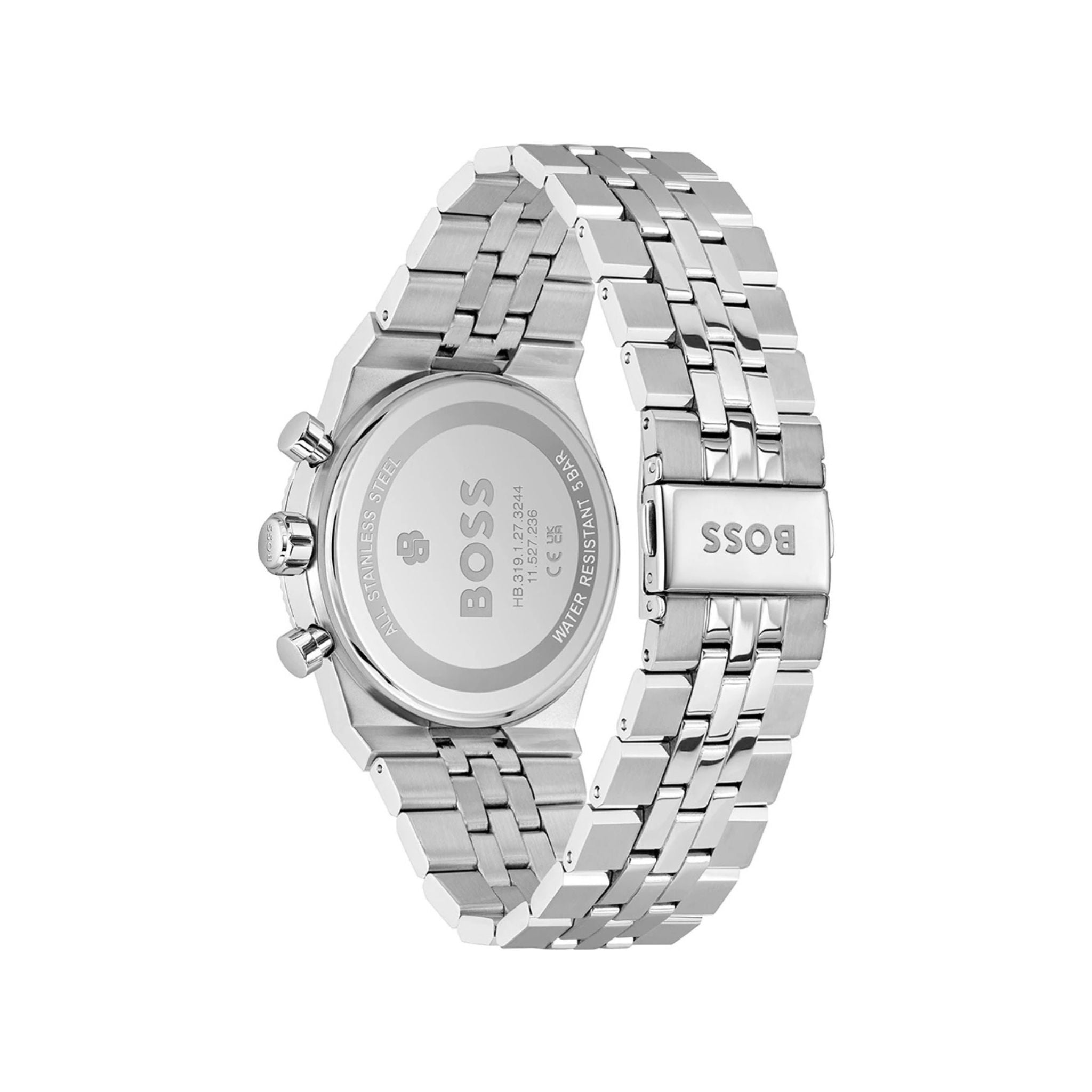 Hugo Boss Candor Black Dial Futed bezel Chronograph 1514307