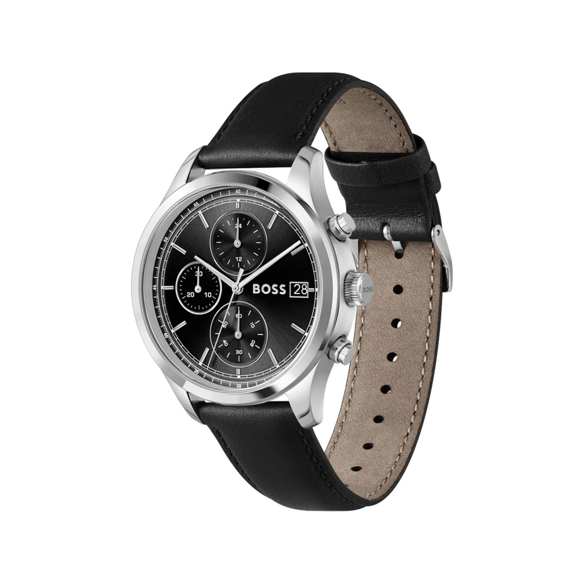 Hugo Boss Stratus Chronograph Black Leather 1514326