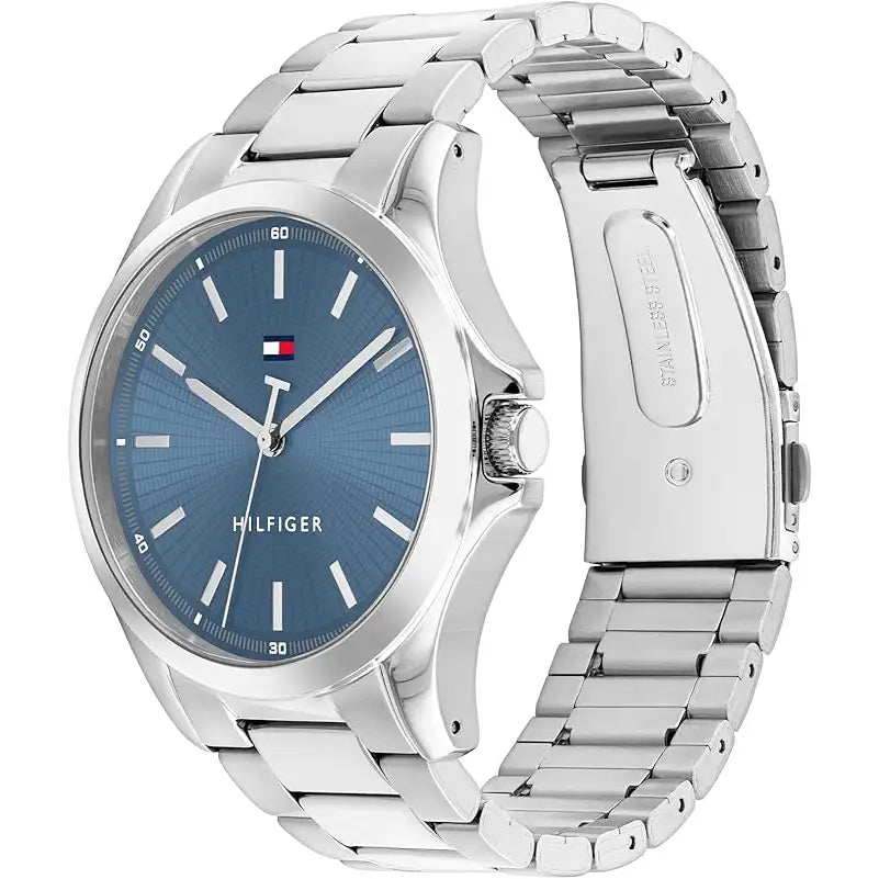 Tommy Hilfiger Bruce Men’s Blue Dial Stainless Steel Bracelet Watch 1710670