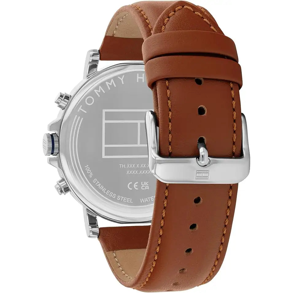Tommy Hilfiger Tyson Men’s Blue Dial Multifunction Leather Strap Watch 1710703
