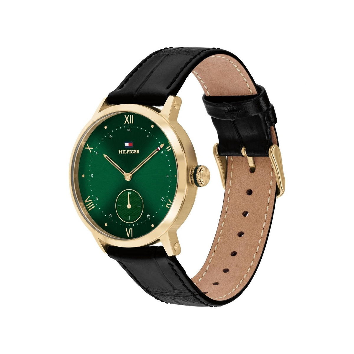 Tommy Hilfiger TH-Oxford Black Leather, Green 1710801