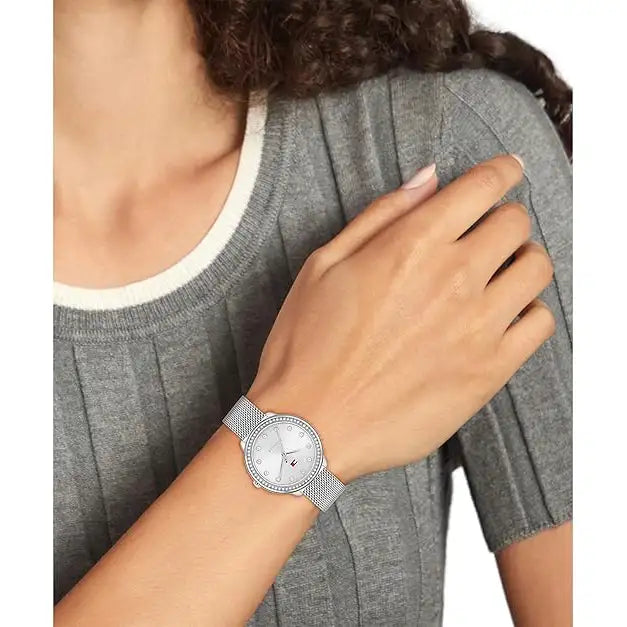 Tommy Hilfiger Ladies’ Silver Bracelet Designer Watch 1782698