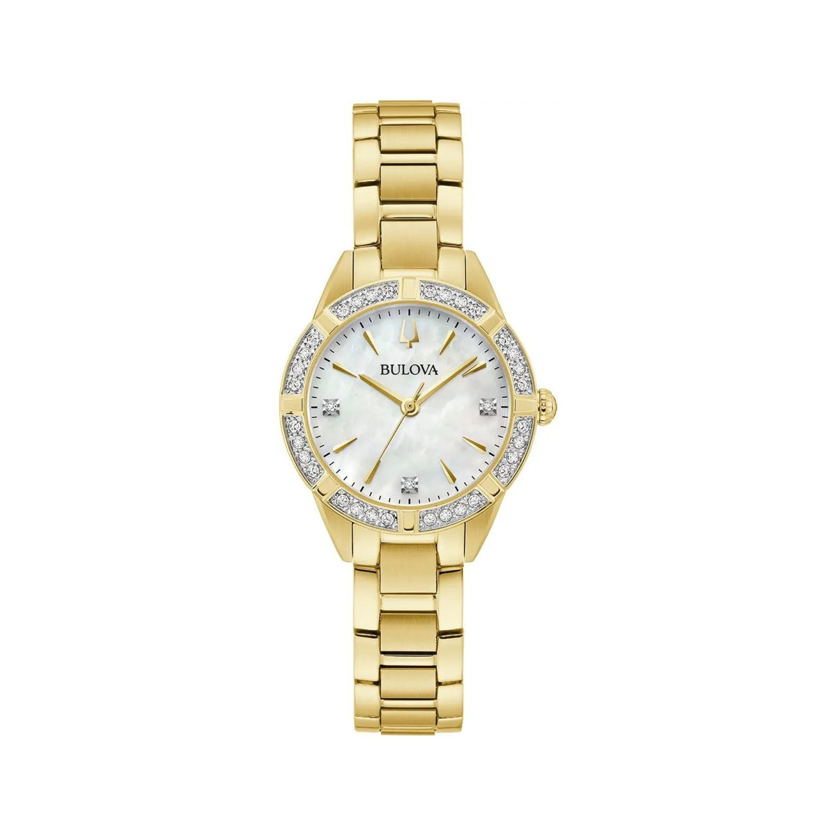 Bulova Ladies' Classic Sutton Petite Diamond Gold-tone 98R297